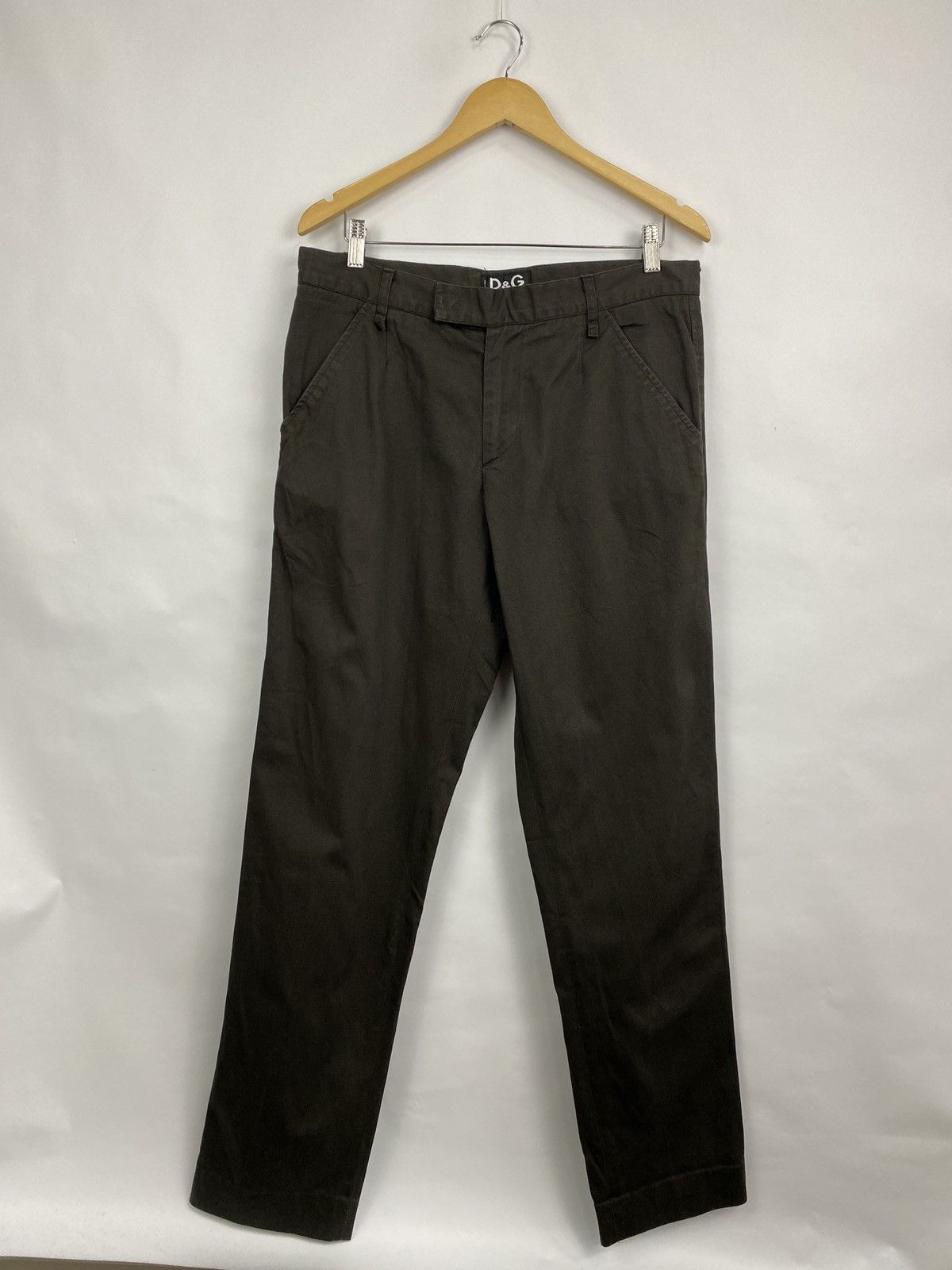 Dolce & Gabbana 🇺🇸 Vintage 90s Dolce Gabbana Classic Brown Pants Rare Retro Size US 36 / EU 52 - 2 Thumbnail