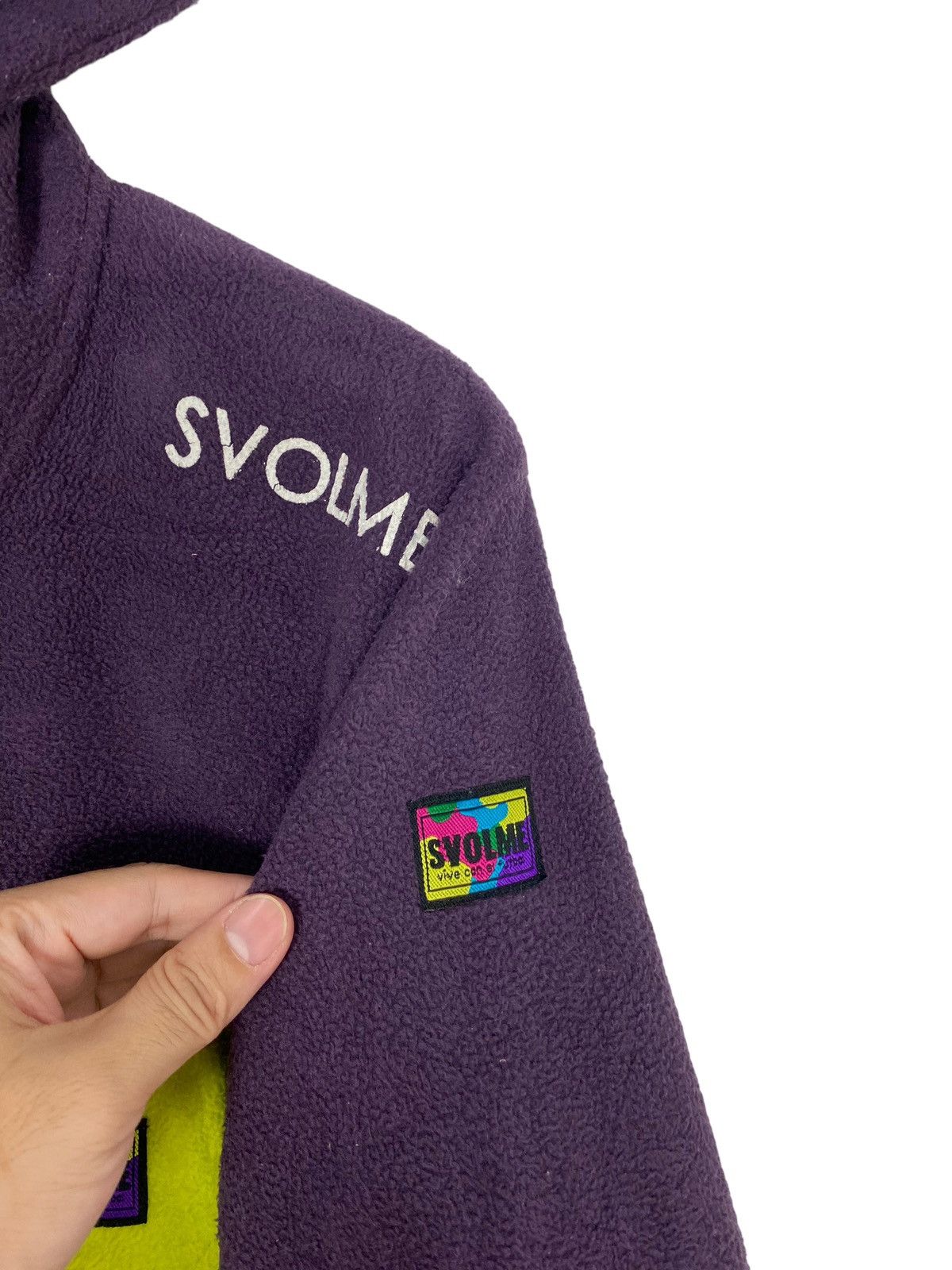 Japanese Brand Rare‼️ Svolme Hoodie Fleece Spellout Multicolour Size US S / EU 44-46 / 1 - 7 Thumbnail