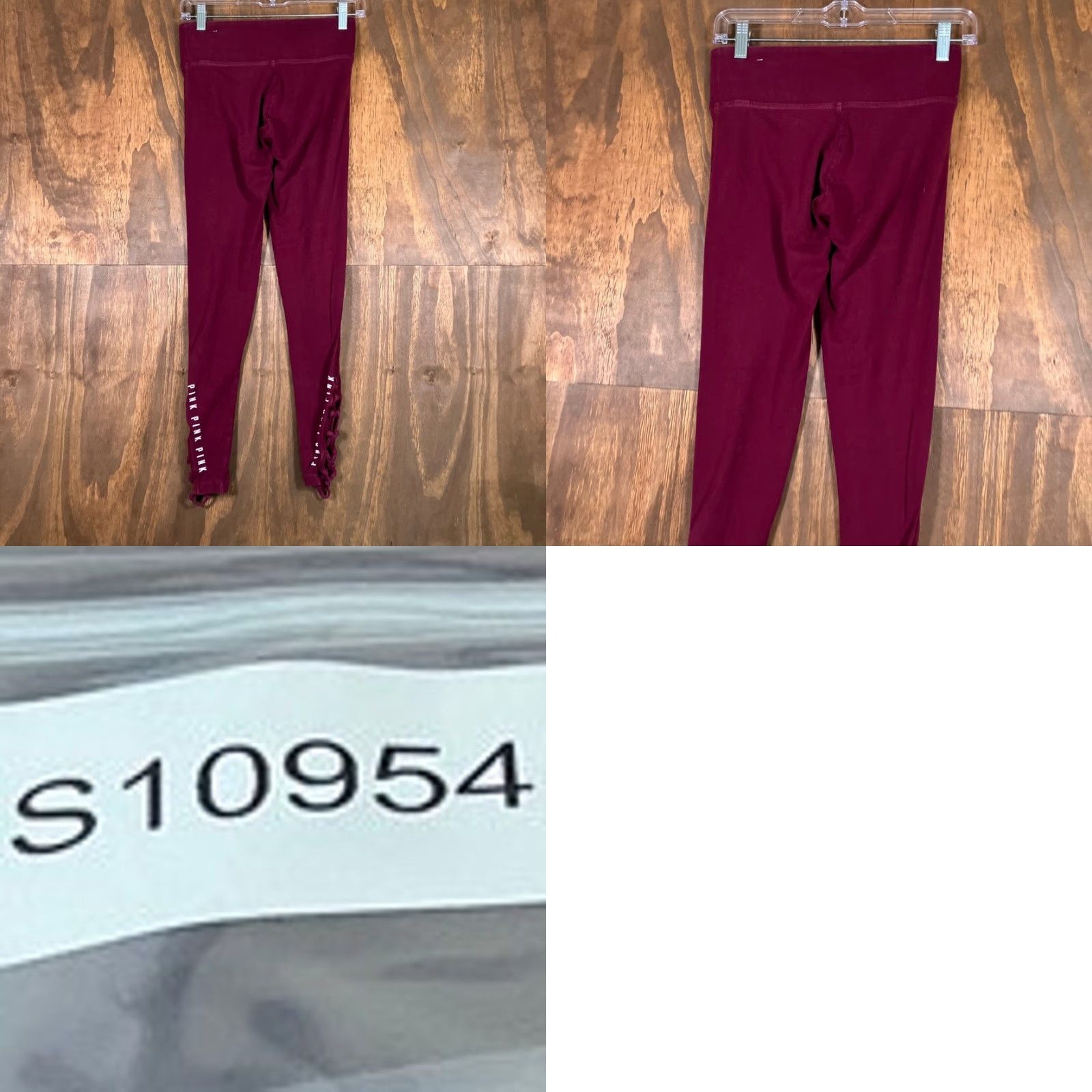 Vintage VINTAGE Victoria's Secret PINK Yoga Womens Pants Maroon Activewear Leggings XS Size 26" / US 2 / IT 38 - 8 Thumbnail