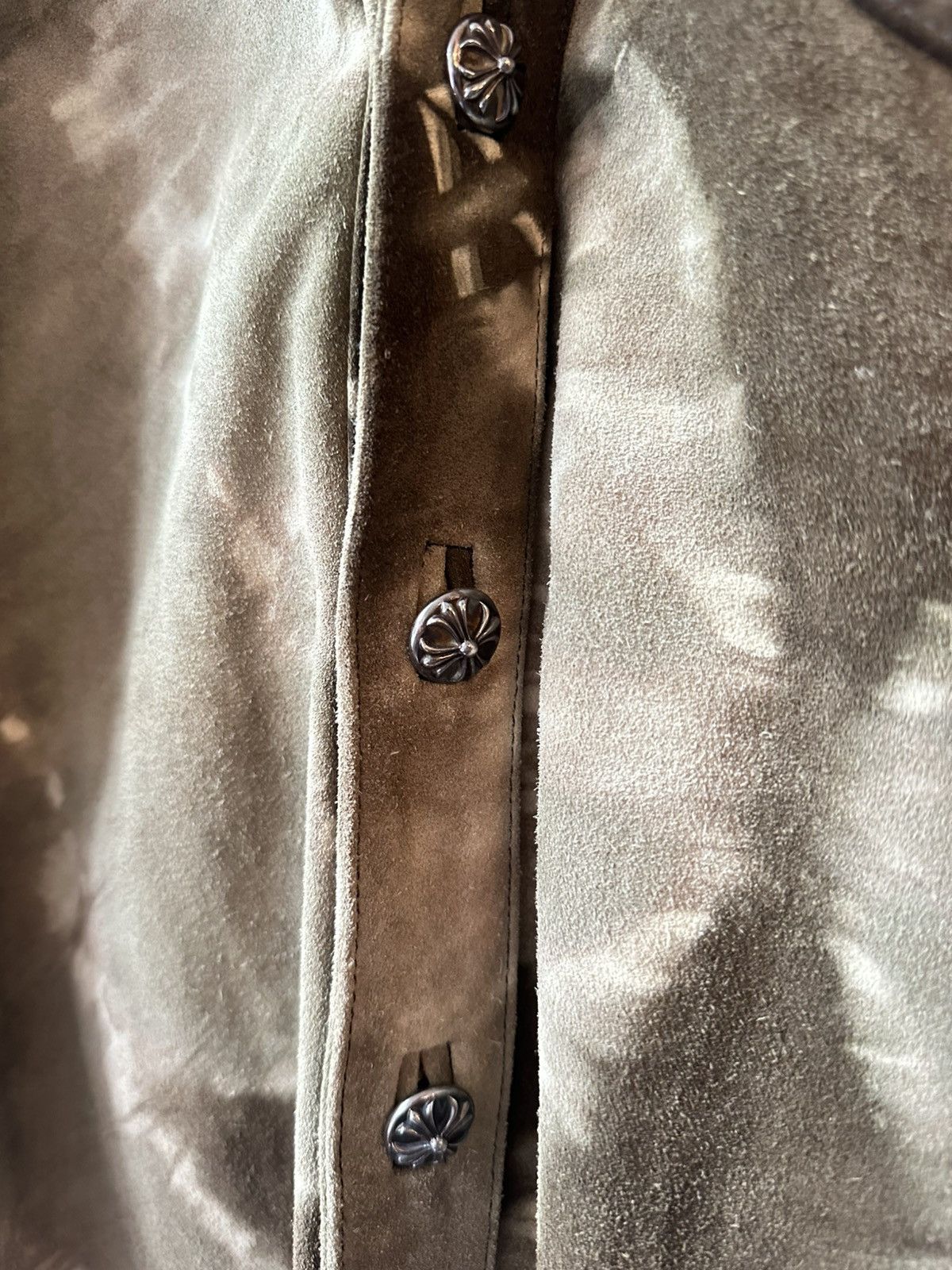 Chrome Hearts CHROME HEARTS TIE DYE SUEDE LEATHER FLUR M-XL Size US M / EU 48-50 / 2 - 3 Thumbnail