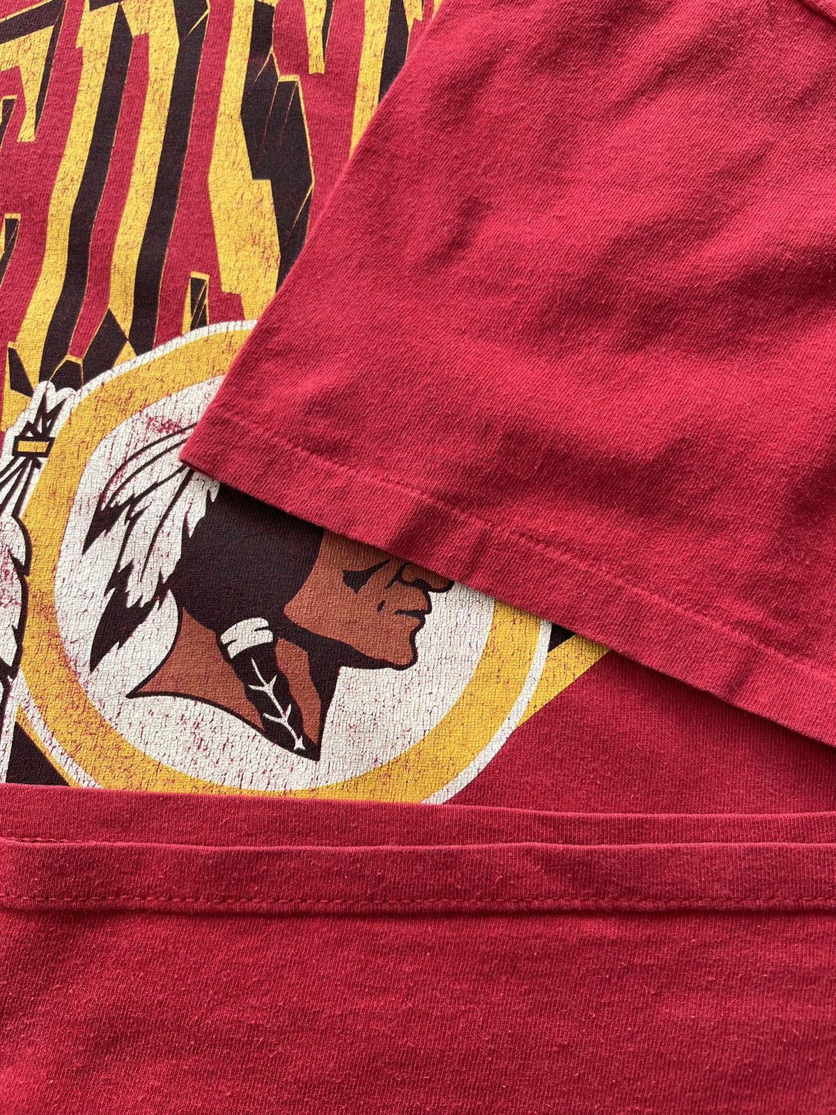 NFL Vintage 1994 Washington Redskins NFL Nutmeg Red T-shirt Size US XL / EU 56 / 4 - 7 Thumbnail