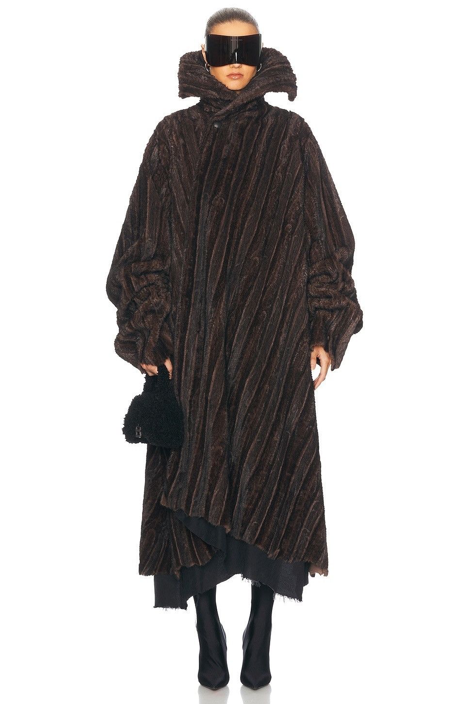 Balenciaga 🔥$8K VALUE🔥 Faux Fur Mink Coat Size US M / EU 48-50 / 2 - 2 Thumbnail