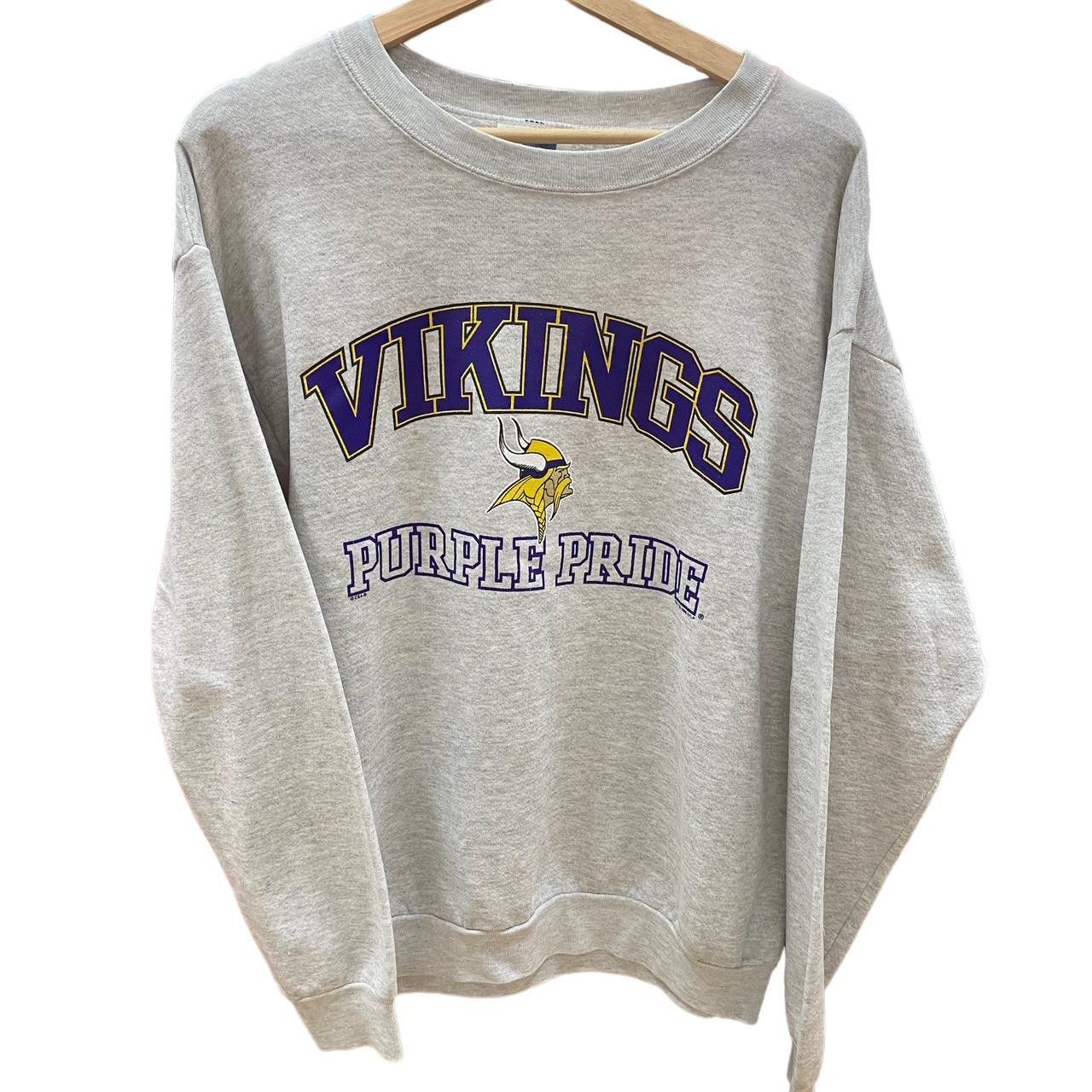 NFL × Vintage Vintage Vikings Purple pride sweatshirt size: L Size US L / EU 52-54 / 3 - 1 Thumbnail