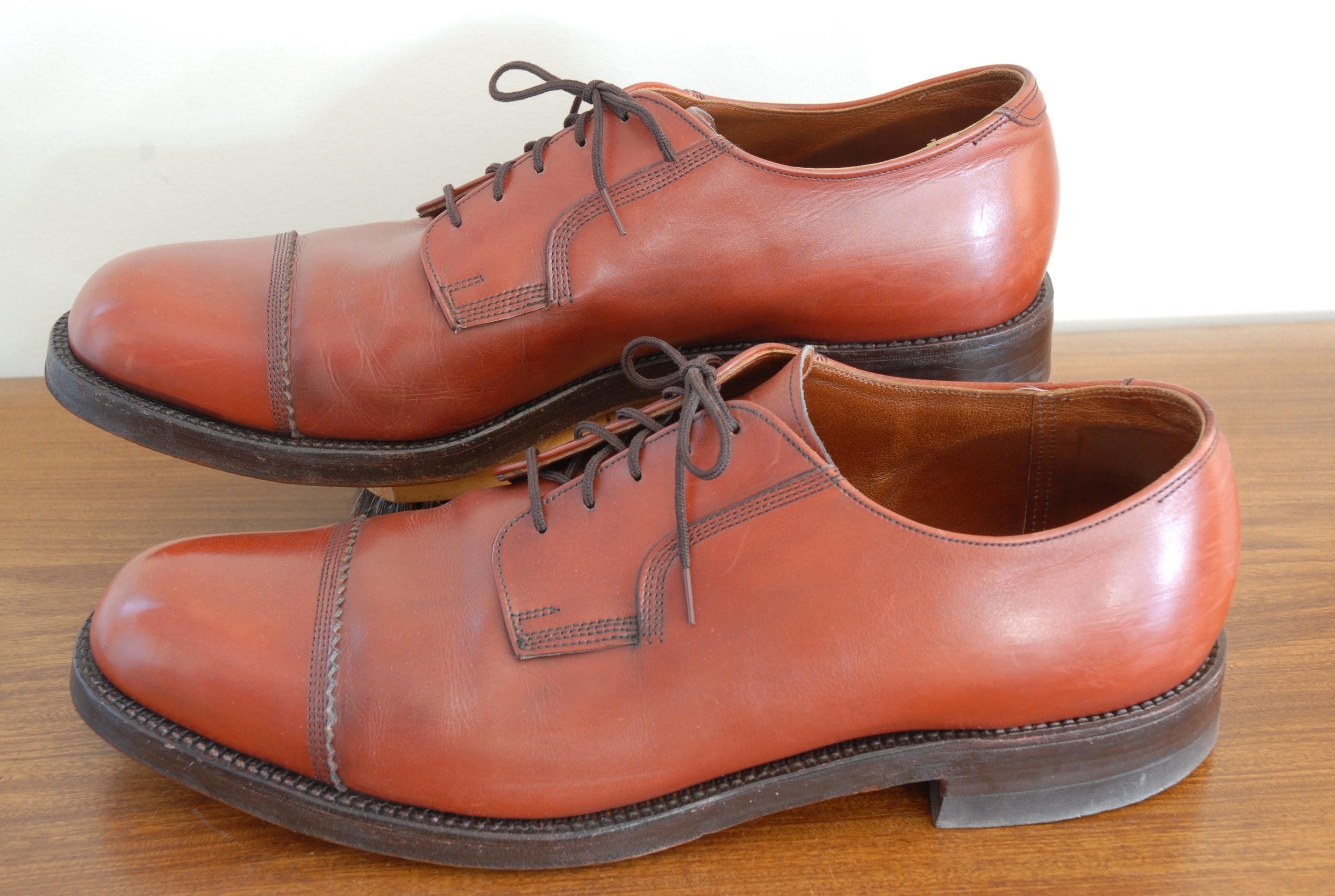Vintage Hartt Director's Quality chestnut captoe 12E wide Size US 12 / EU 45 - 6 Thumbnail