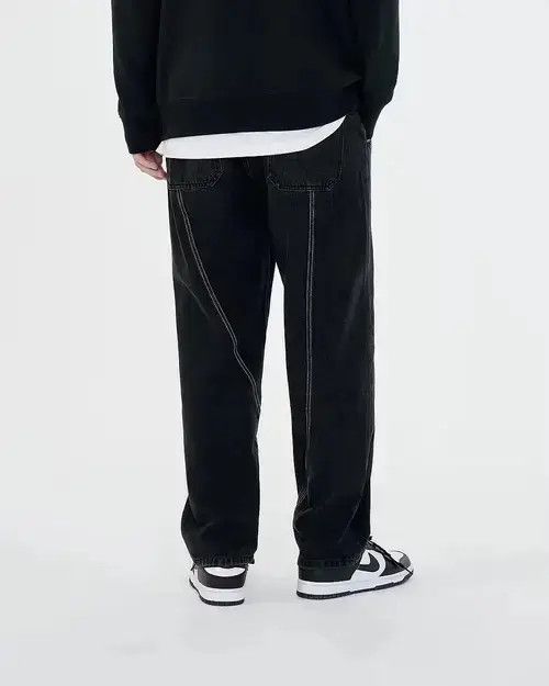 Japanese Brand × Jean Contrast Stitched High Street Jeans Size US 33 - 3 Thumbnail