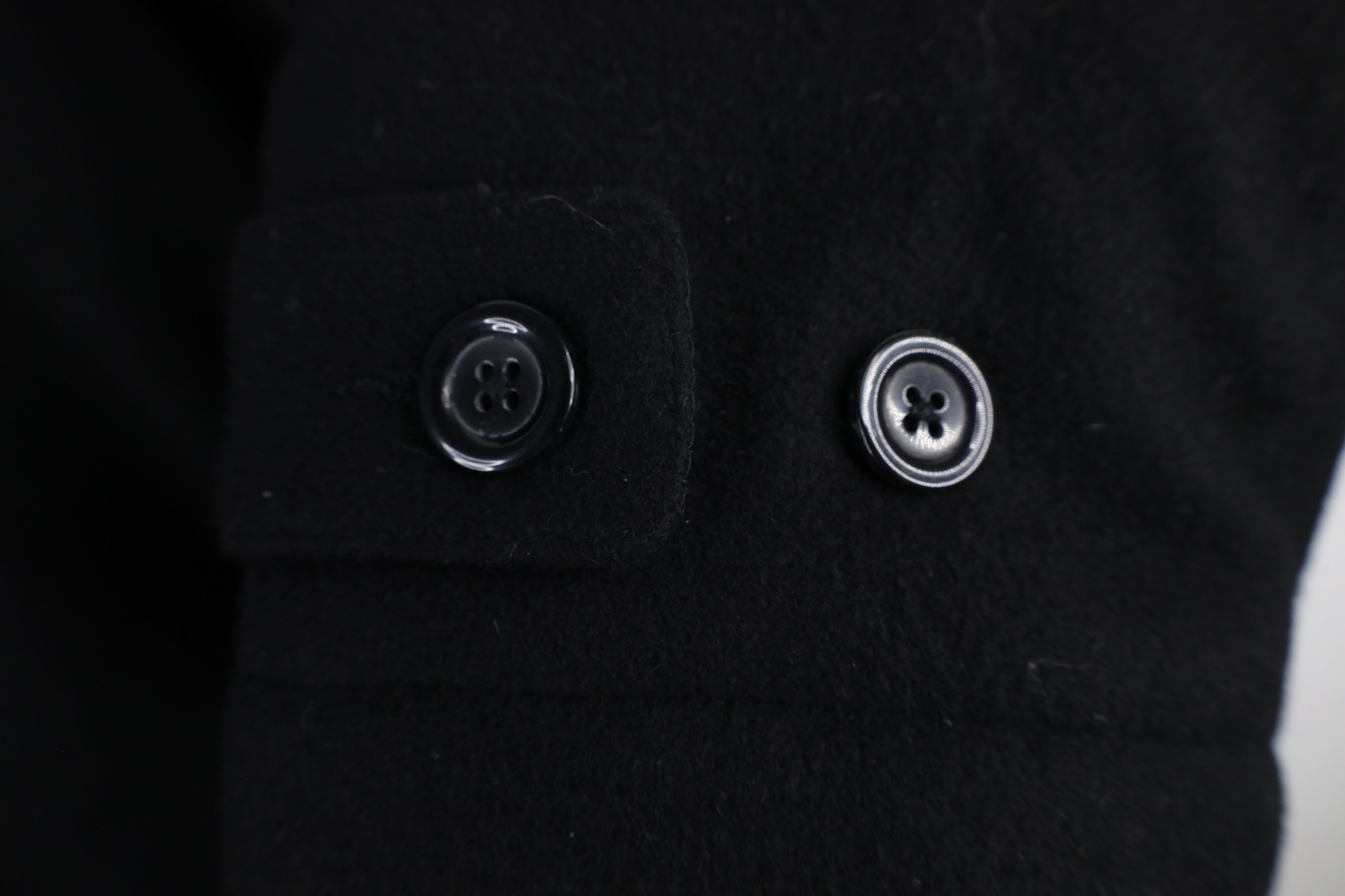 Johnston & Murphy × Vintage Johnston & Murphy Wool Cashmere Button Car Coat Jacket Black Size US L / EU 52-54 / 3 - 6 Thumbnail