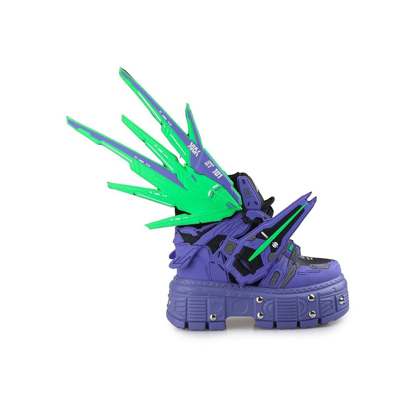 Other Wang M07 Goblin Purple Hidden Wedge Women's Combat Mech Mode Size US 10 / IT 40 - 7 Thumbnail