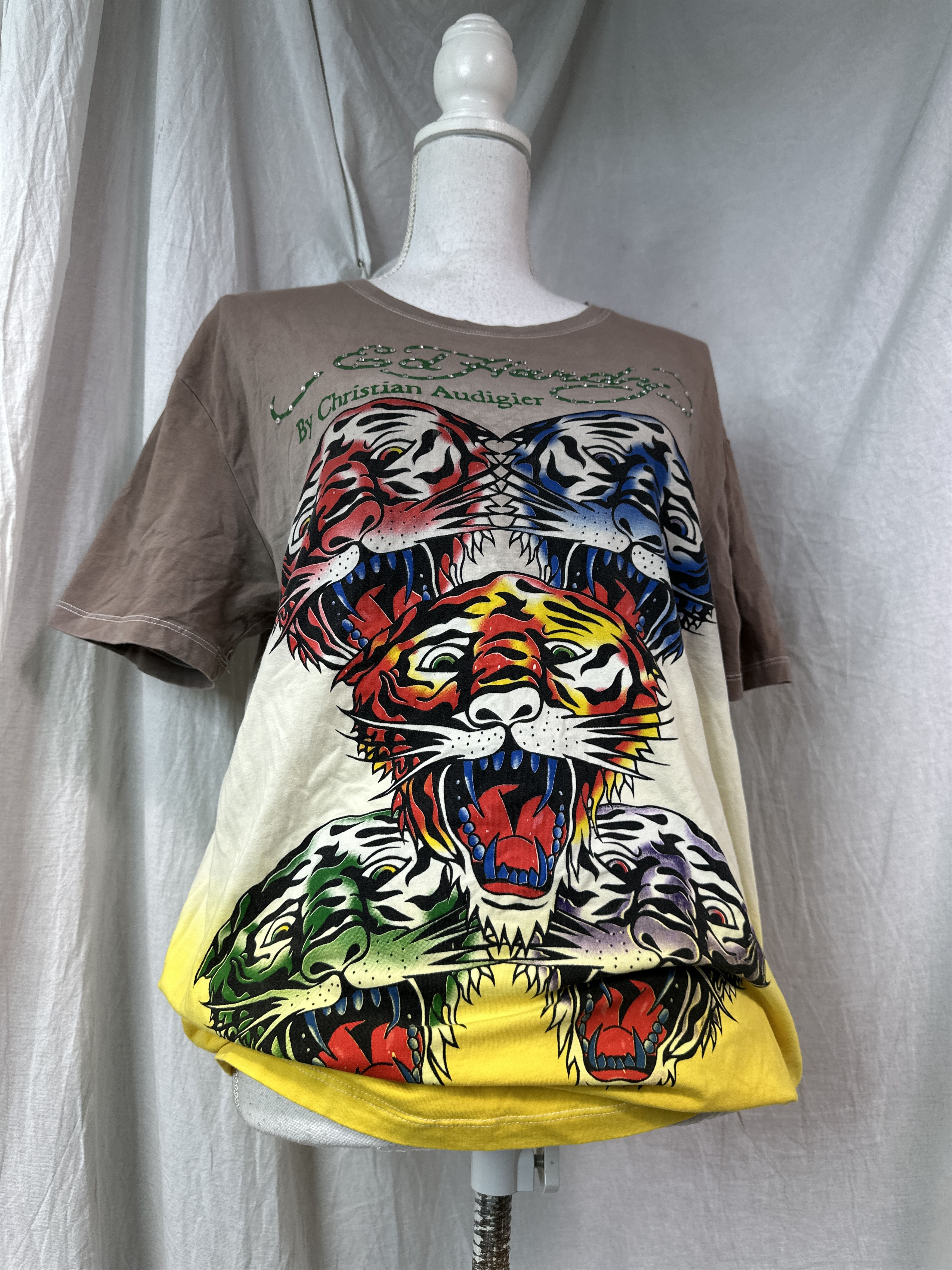 Ed Hardy Vintage Avant Garde Grunge Ed Hardy T-shirt Y2K Size US XL / EU 56 / 4 - 1 Thumbnail