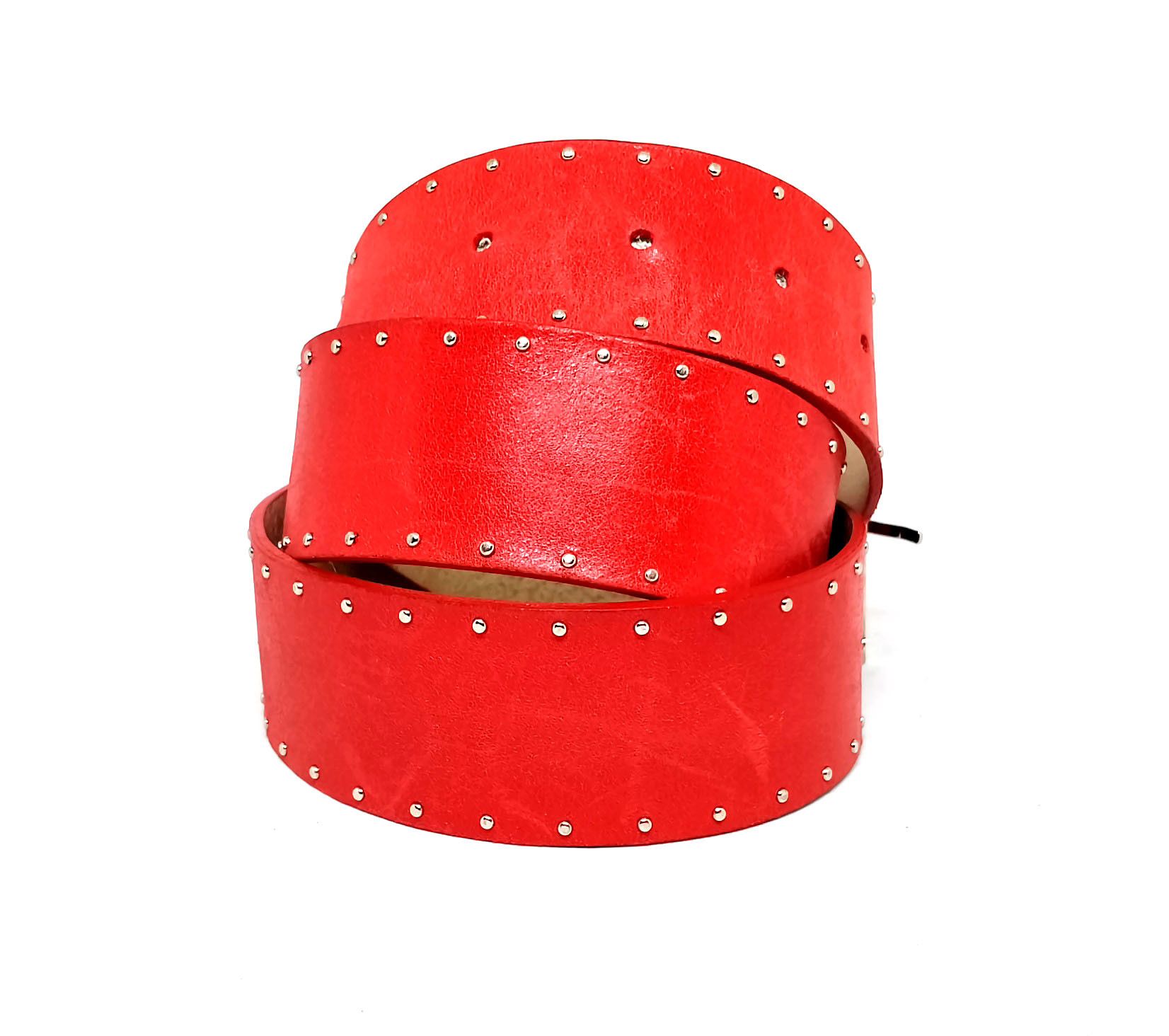 Orciani Vintage 1980s Claudio Orciani Red Leather Belt Size ONE SIZE - 5 Thumbnail