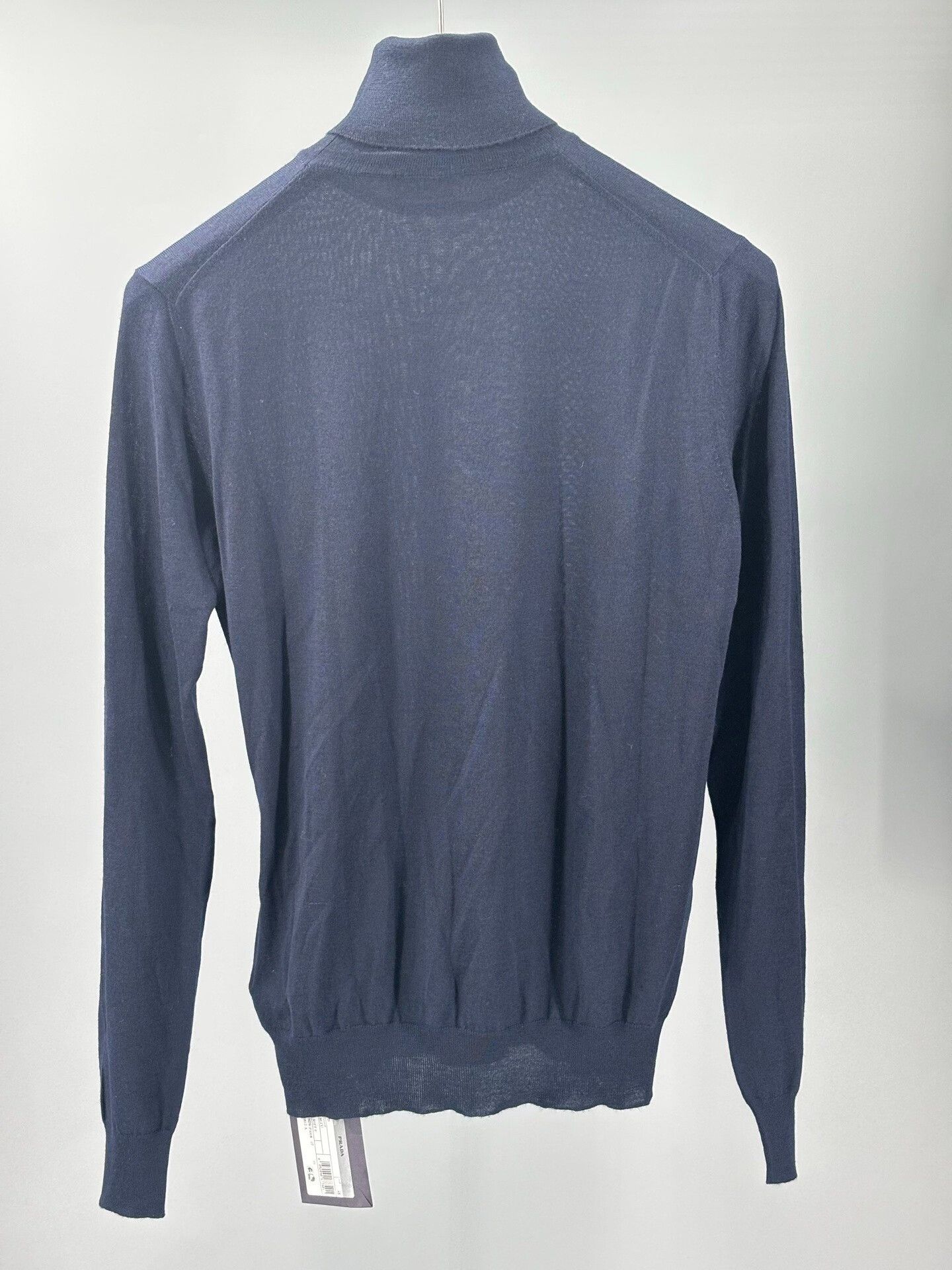 Prada prada men’s turtleneck knit sweater deep blue Size US M / EU 48-50 / 2 - 4 Thumbnail