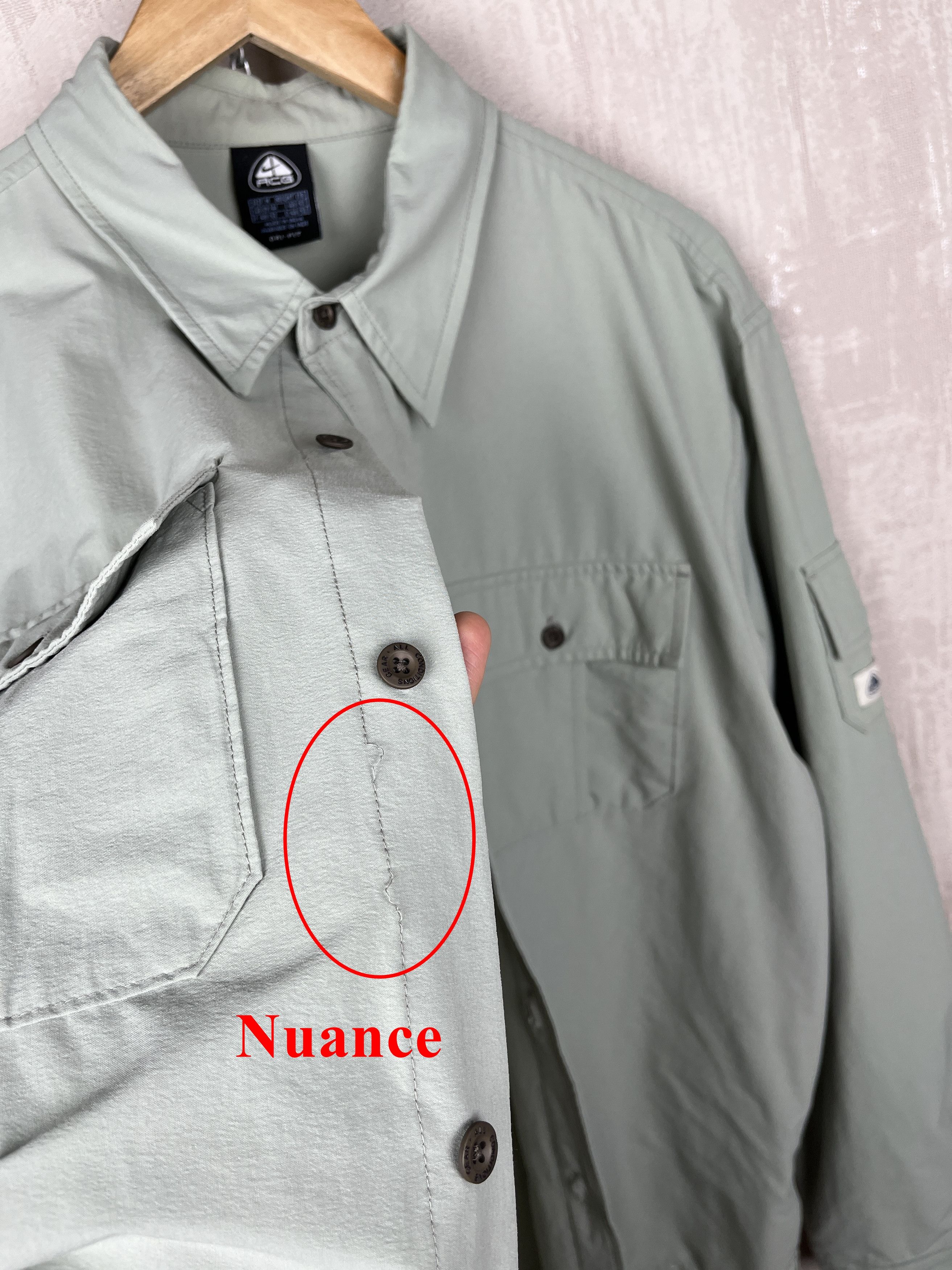 Nike Nike ACG Dri-Fit Vintage Trekking Nylon Shirt Pockets Size US M / EU 48-50 / 2 - 17 Thumbnail