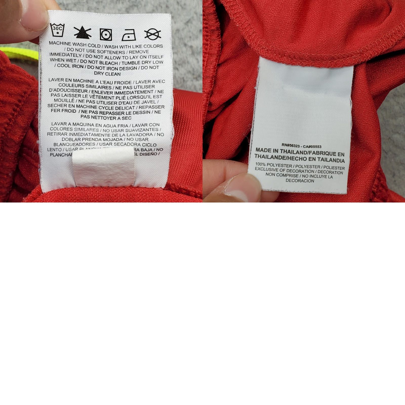 Nike Nike Activewear Shorts Mens M Red Solid Elastic Pull On Swoosh Logo Size US 31 - 8 Thumbnail