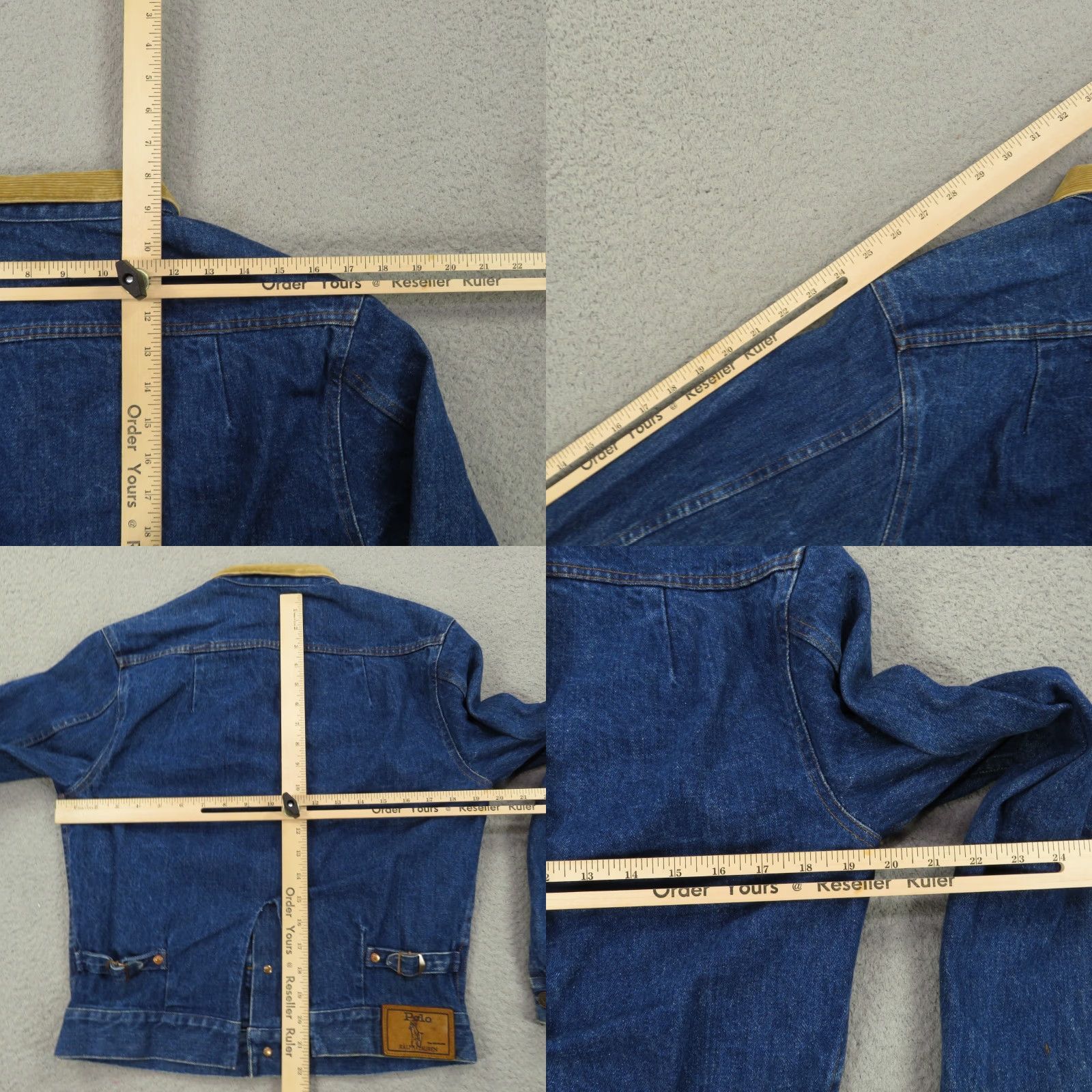 Polo Ralph Lauren Polo Ralph Lauren Jacket Small Mens Dark Indigo Western Corduroy Collar USA 80s Size US S / EU 44-46 / 1 - 9 Thumbnail