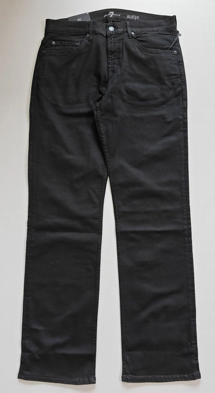 7 For All Mankind 7 For All ManKind Austyn Black Onyx Jeans T / 6037 Size US 33 - 2 Thumbnail