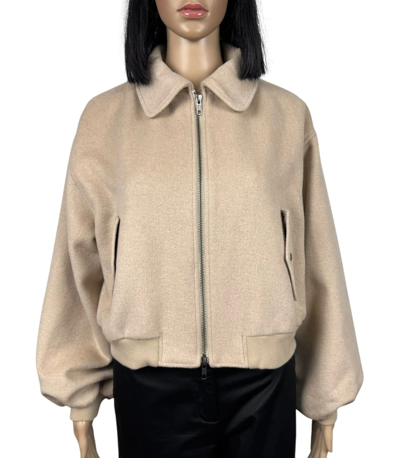 Other Aligne Konnie Wool Bomber Jacket Collared size UK14 Size L / US 10 / IT 46 - 2 Thumbnail