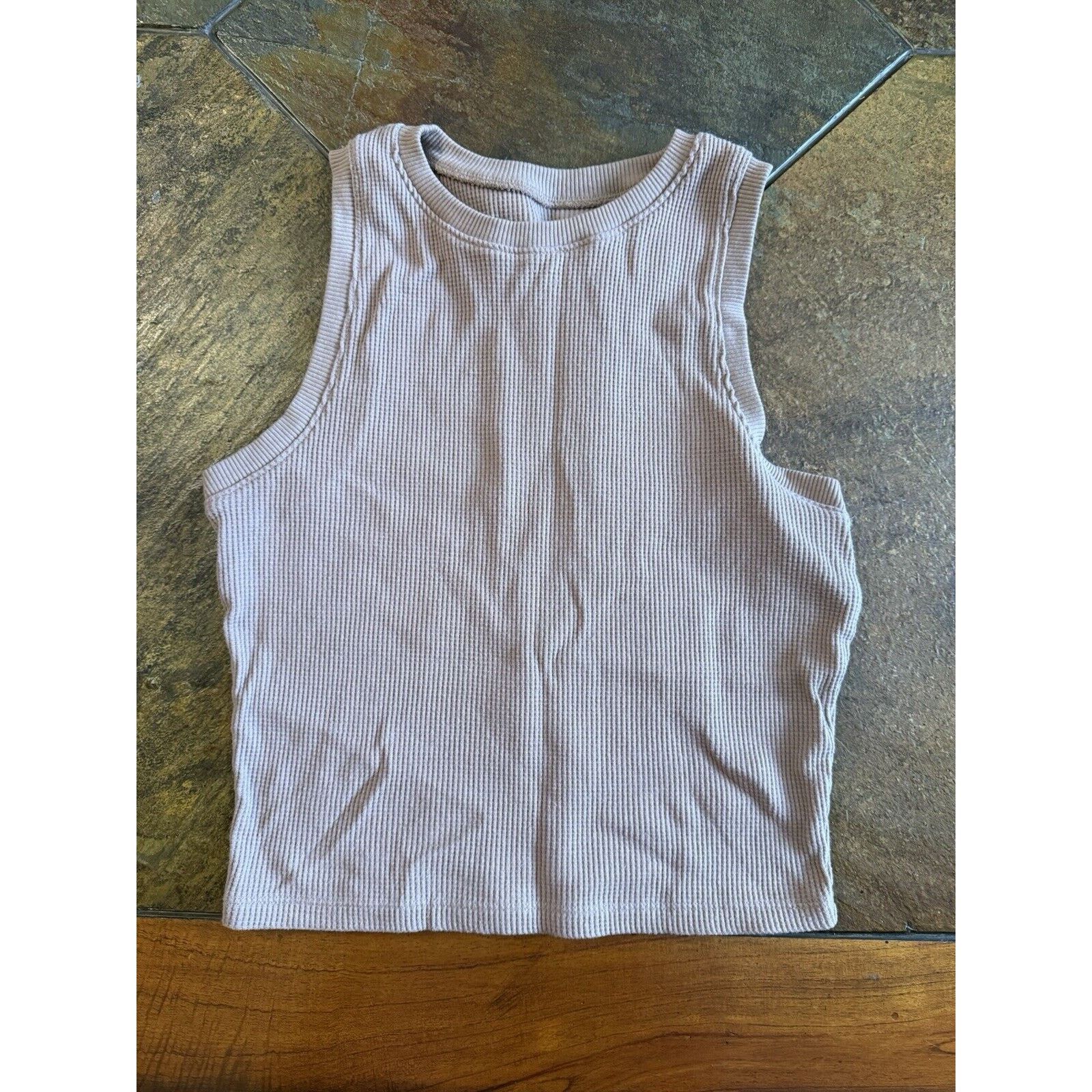 Hollister Hollister Waffle Knit Sleeveless Must Have Collection Tank Size L / US 10 / IT 46 - 2 Thumbnail