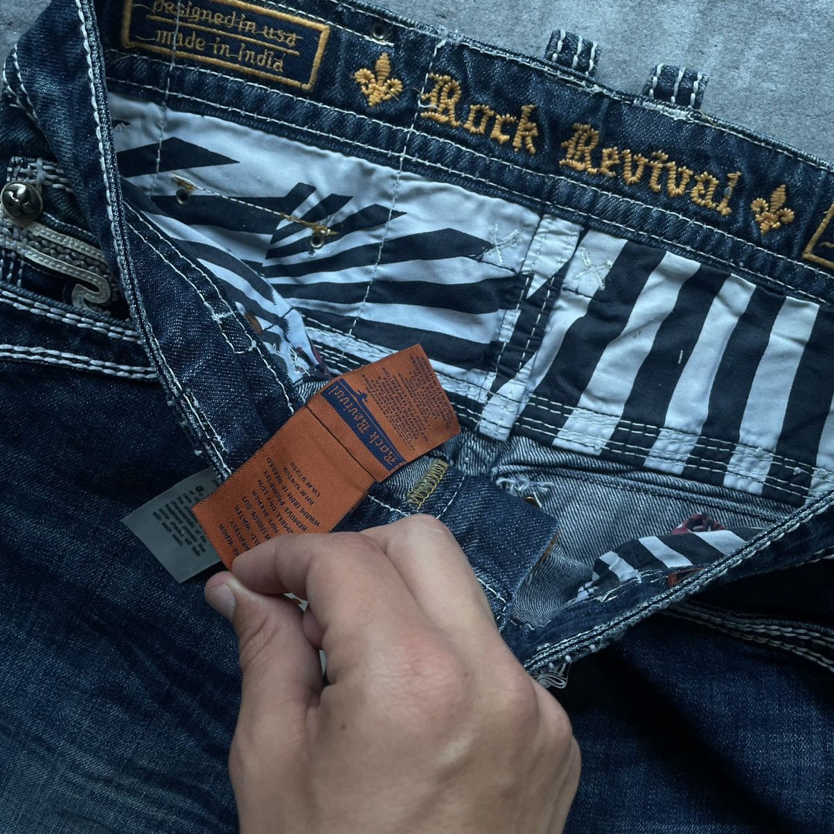 Rock Revival × Vintage NWT Rock Revival Cyrek Chrome Hearts Style Pants Size US 30 / EU 46 - 9 Thumbnail