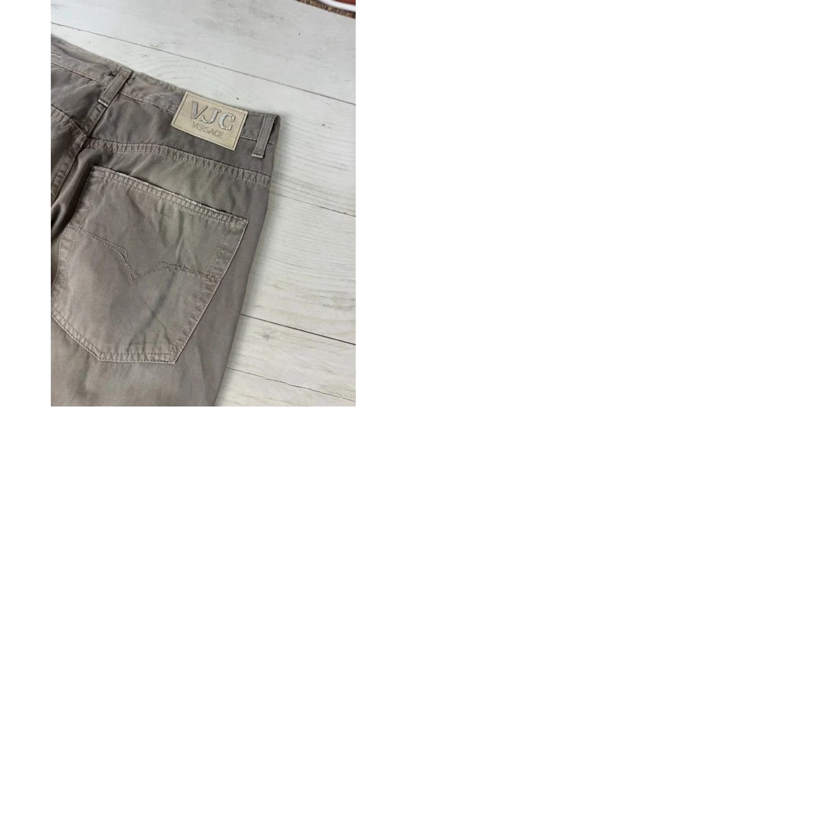 Versace Jeans Couture VINTAGE Versace Jeans Couture Baggy Big Logo Denim Jeans 90s Men Size 36 Gray Size US 36 / EU 52 - 11 Thumbnail