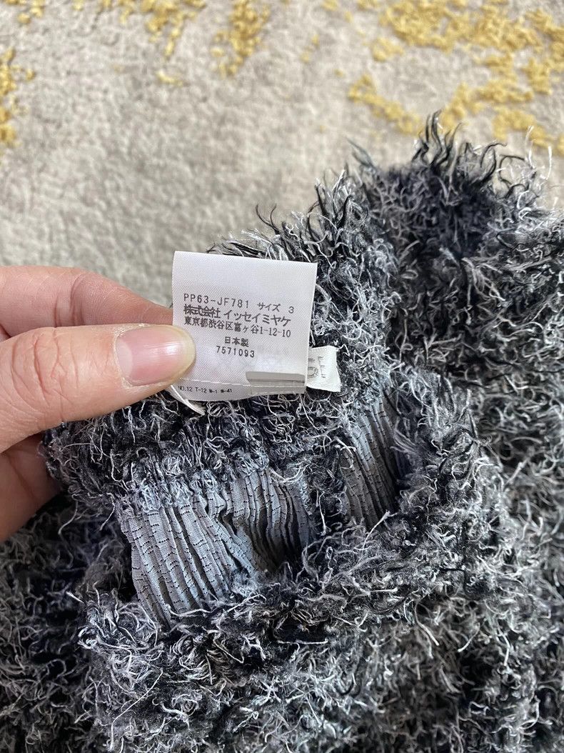 Issey Miyake Issey Miyake size:3 Black and grey mixed yarn mohair short Size 31" - 8 Thumbnail