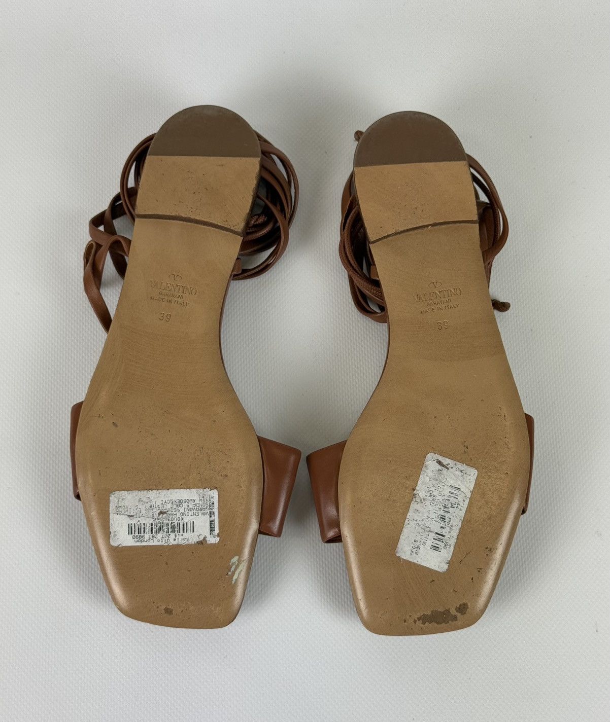 Valentino Valentino Garavani One Stud leather wrap gladiator sandals Size US 9 / IT 39 - 7 Thumbnail