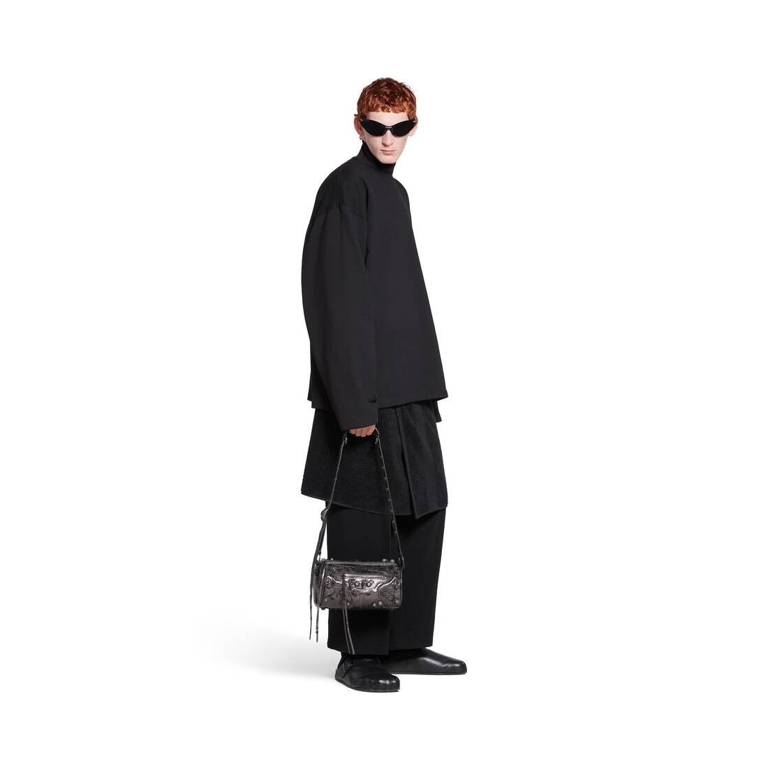 Balenciaga o1srvl11e0825 Size: OS / Bag Metallized in Metalic Grey Size ONE SIZE - 2 Thumbnail