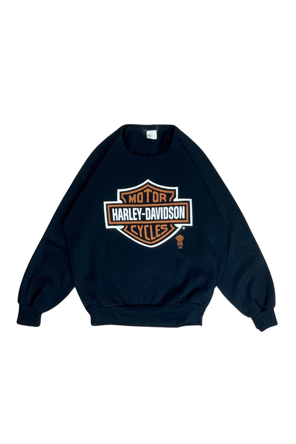 Harley Davidson 1993-95 Harley Bar & Shield Raglan Sweat - Made in Canada Size US M / EU 48-50 / 2 - 1 Thumbnail