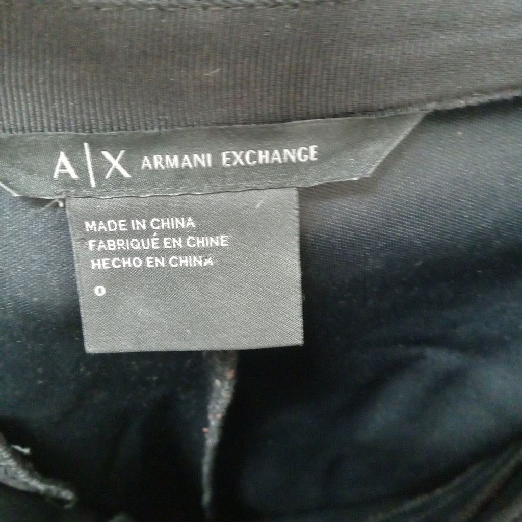 Armani Exchange EUC Armani Exchange Black Faux Leather Leggings Size 25" / US 0 / IT 36 - 7 Thumbnail