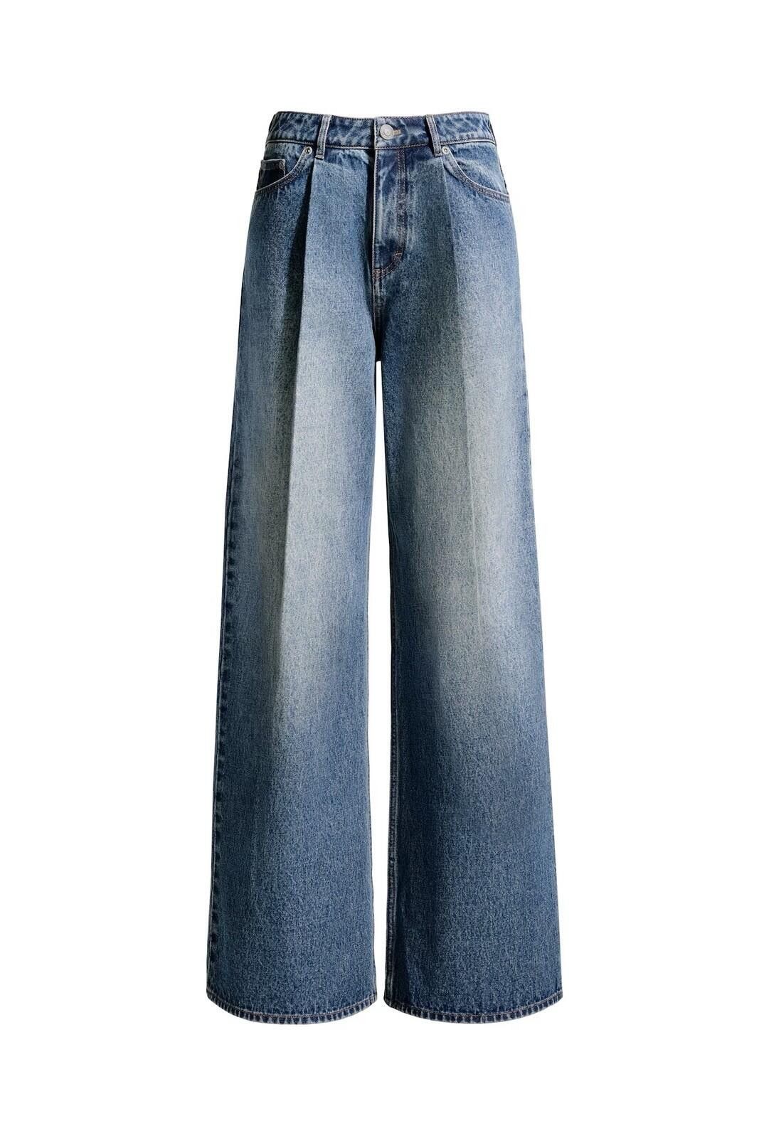 Other NEW H&M MAGDA BUTRYM Baggy Pleat Front Jeans 12 40 blue Size 40" / US 18 - 1 Preview