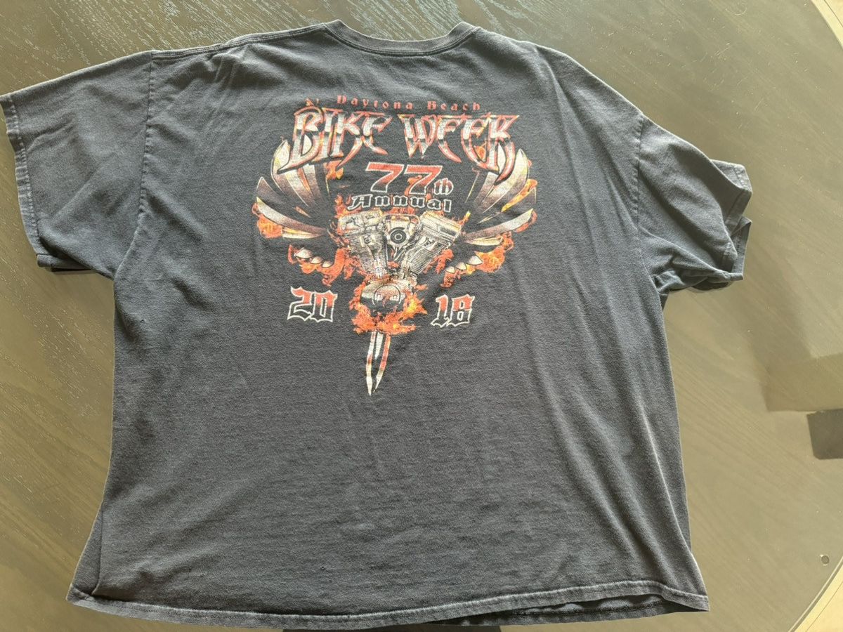 Vintage DAYTONA BEACH BIKE WEEK TEE Size US XL / EU 56 / 4 - 2 Thumbnail