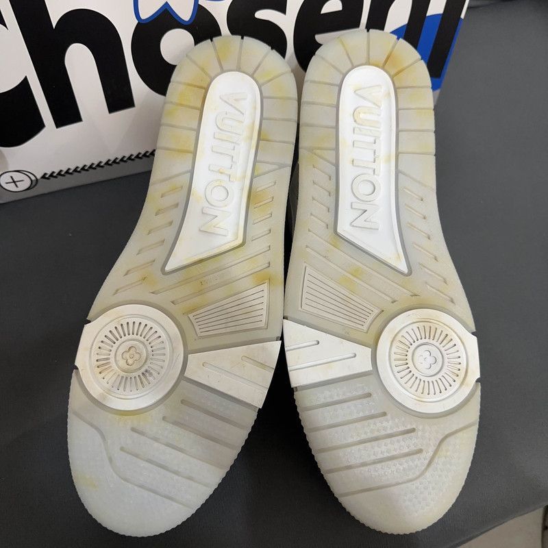 Louis Vuitton Louis Vuitton White Cement Low-Top Sneakers -2508 Size US 10.5 / EU 43-44 - 2 Thumbnail