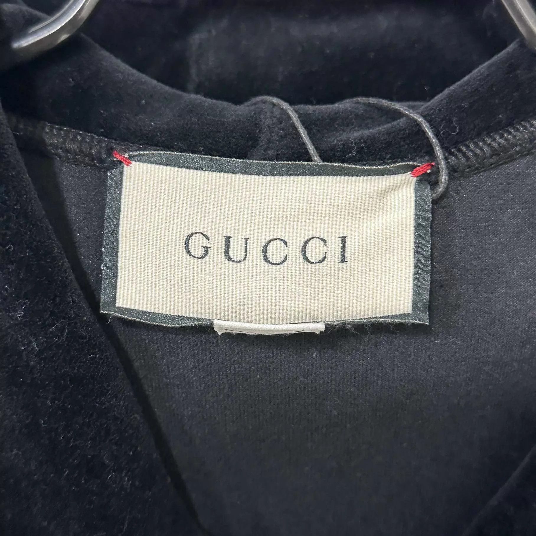 Gucci Gucci velvet embroidered belt logo hoodie XS Size US XS / EU 42 / 0 - 5 Thumbnail