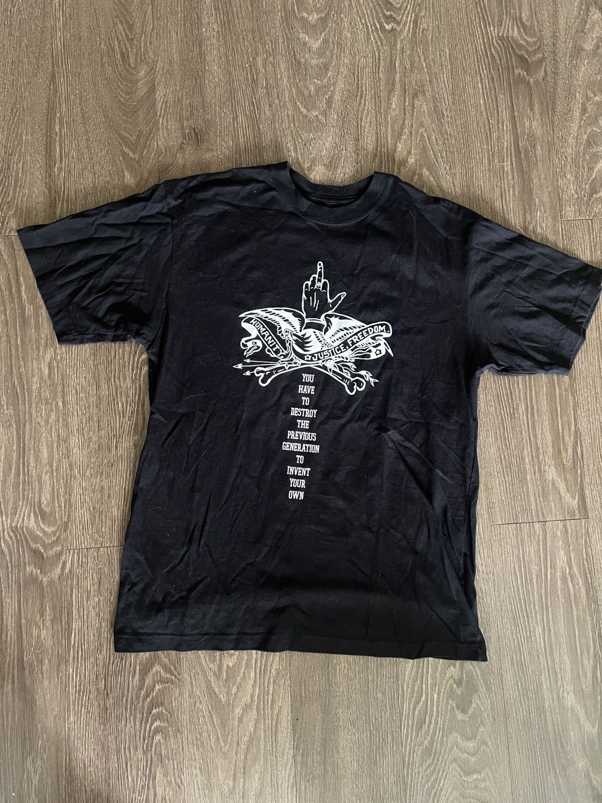 Neighborhood 2004 NEIGHBORHOOD FIGH ALONE TEE Size US M / EU 48-50 / 2 - 1 Thumbnail