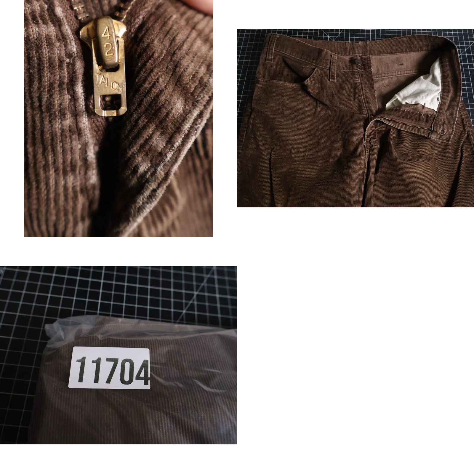 Levi's VINTAGE Levi's 646 Flare Corduroy Pants Men 32 x 29 Brown Talon Disco 70s/80s Vintage/Retro 80s Mens Pants Size US 32 / EU 48 - 10 Thumbnail