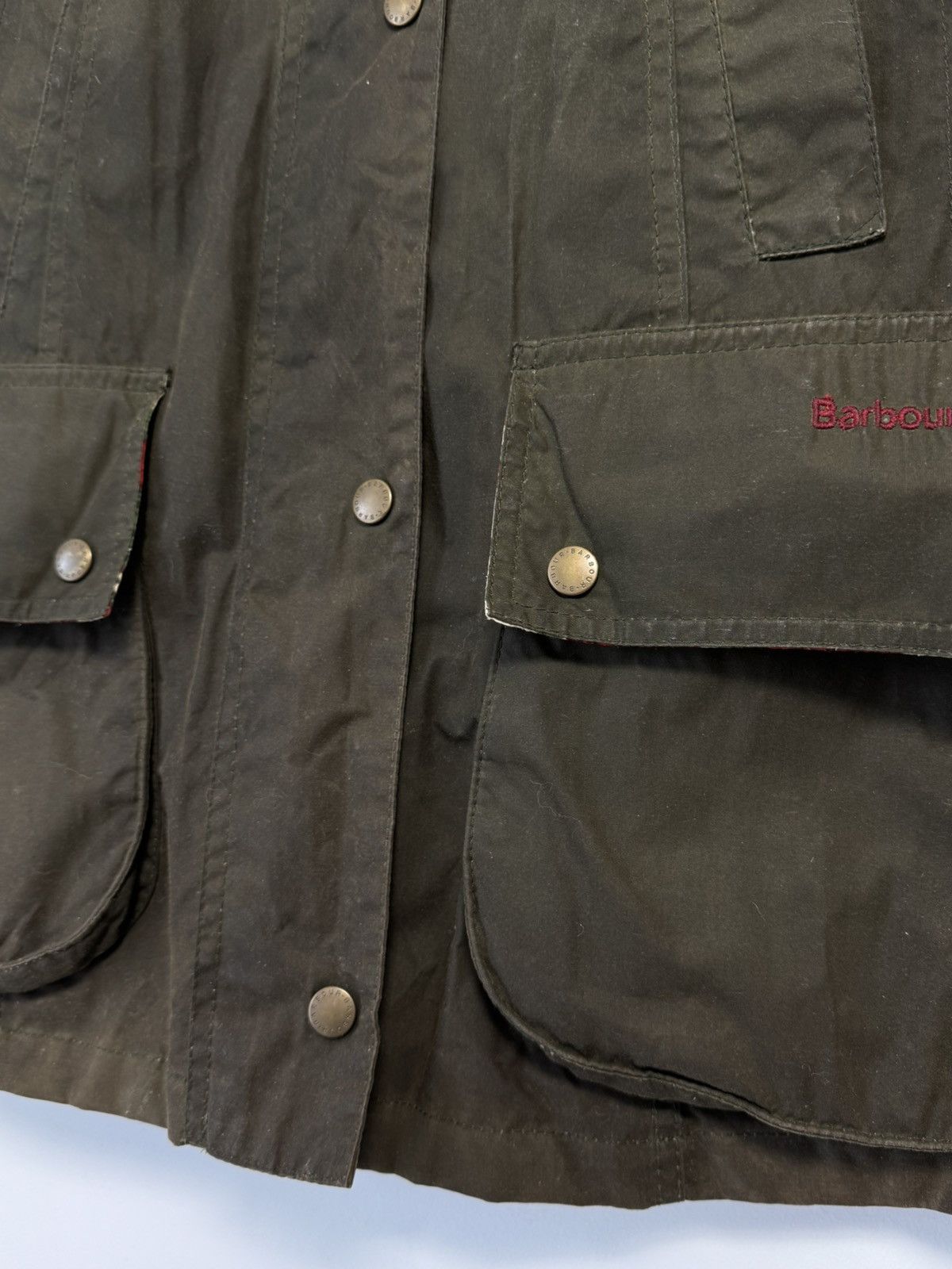 Barbour Barbour Abrosa Beadnell Liberty Rose olive wax jacket USA-10 Size XL / US 12-14 / IT 48-50 - 8 Thumbnail