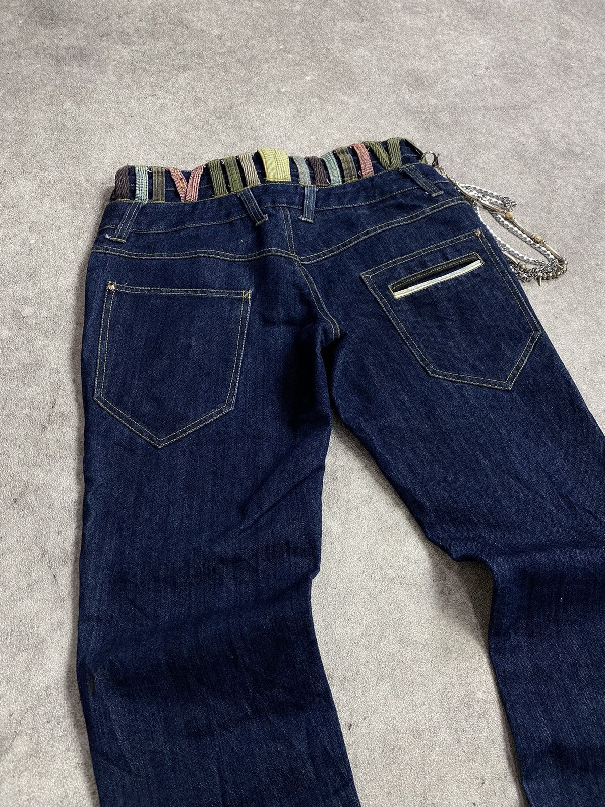 If Six Was Nine × Japanese Brand × Le Grande Bleu (L.G.B.) Many Dope Double Waist Denim Pant Size US 31 - 6 Thumbnail