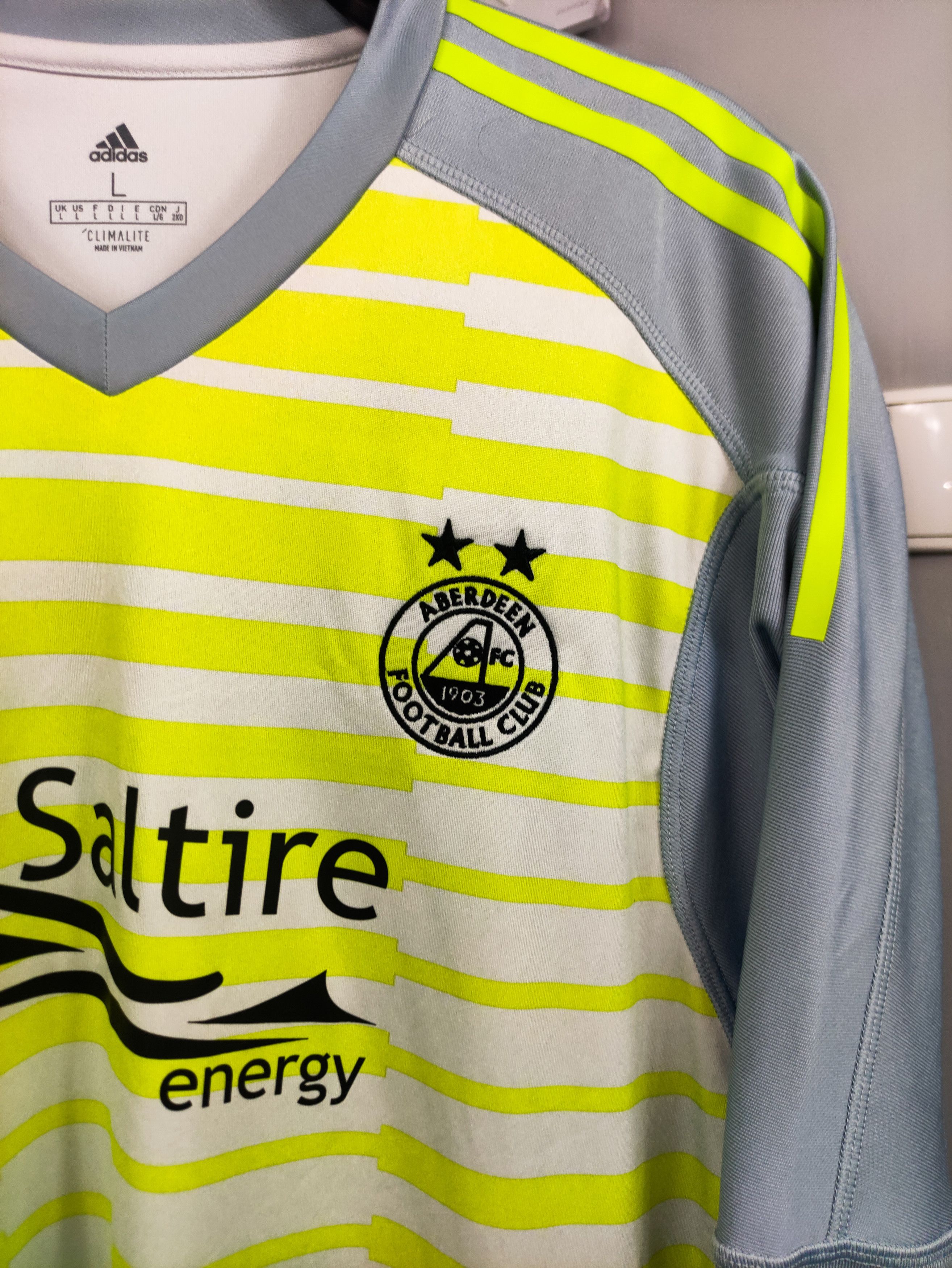 Adidas BNWT Aberdeen 2017 2018 Nike Goalkeeper Longsleeve Scotland Size US L / EU 52-54 / 3 - 10 Thumbnail