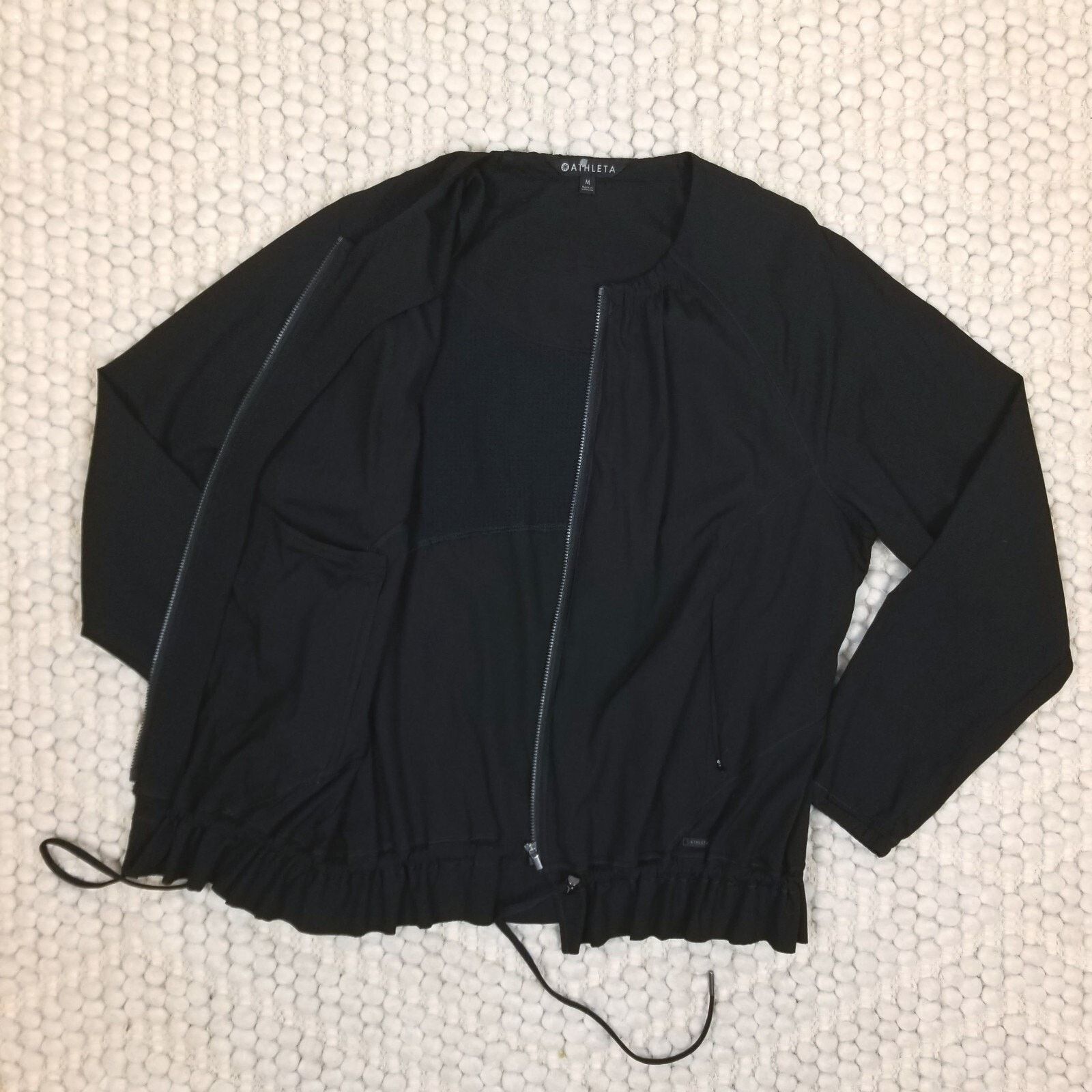 Athleta Athleta Avenue Lightweight Full-zip Jacket Black Sz Medium Size M / US 6-8 / IT 42-44 - 8 Thumbnail
