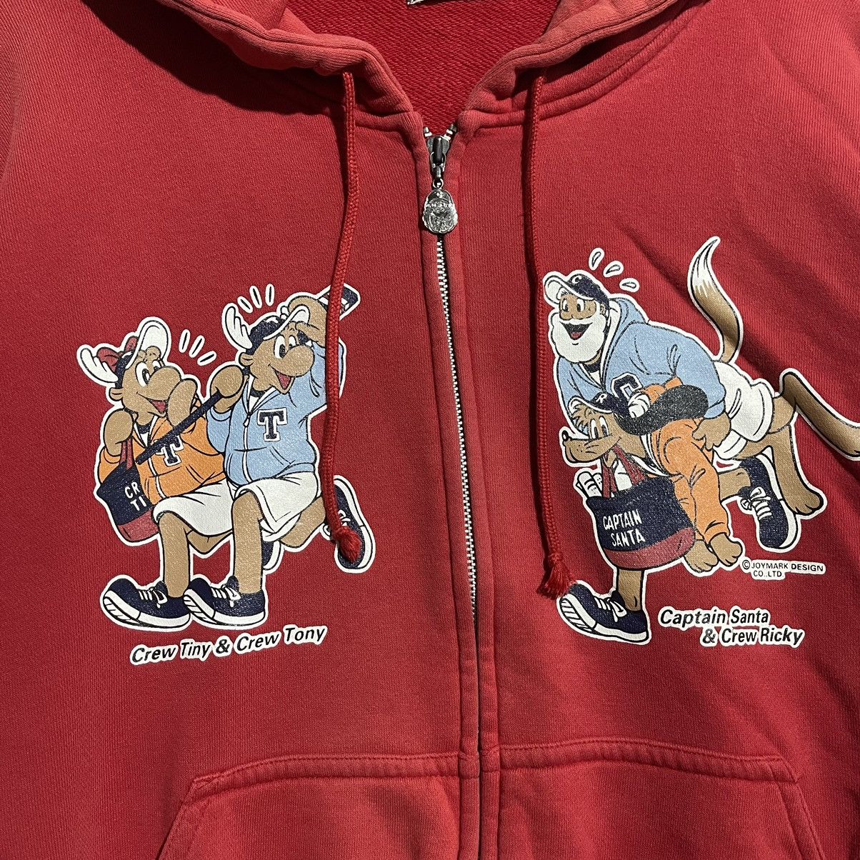 Vintage Vintage 90s Captain Santa Joymark Design Cartoon Zip Hoodie Size US M / EU 48-50 / 2 - 2 Thumbnail