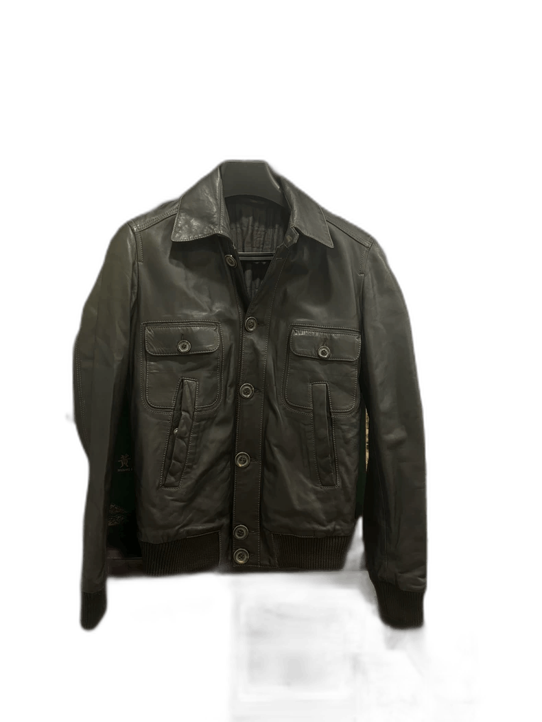 Fendi Fendi Leather Jacket with Button Closure Size US M / EU 48-50 / 2 - 1 Thumbnail