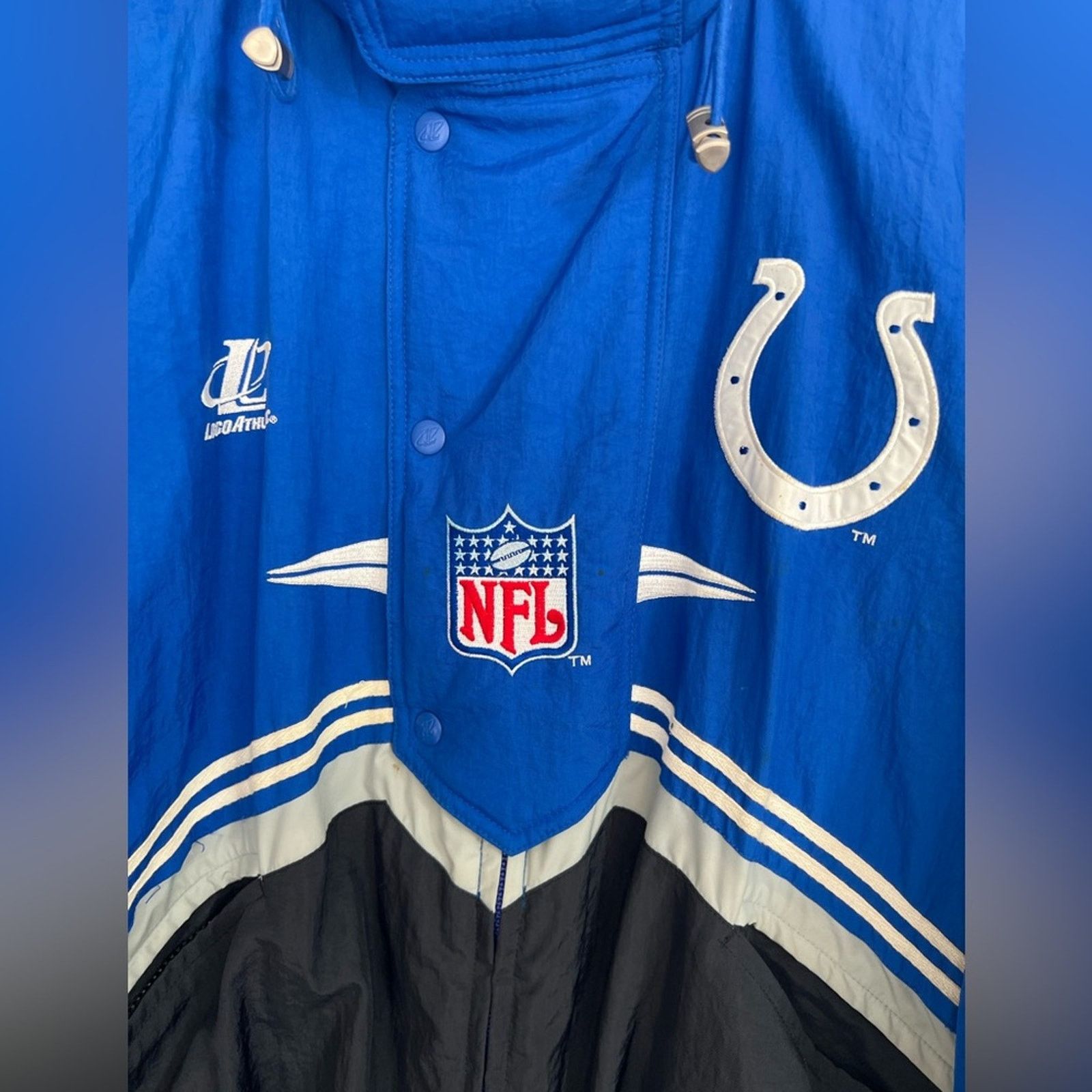 Logo Athletic Vintage Logo Athletic Indianapolis Colts Jacket Zip Puffer Size US XL / EU 56 / 4 - 6 Thumbnail