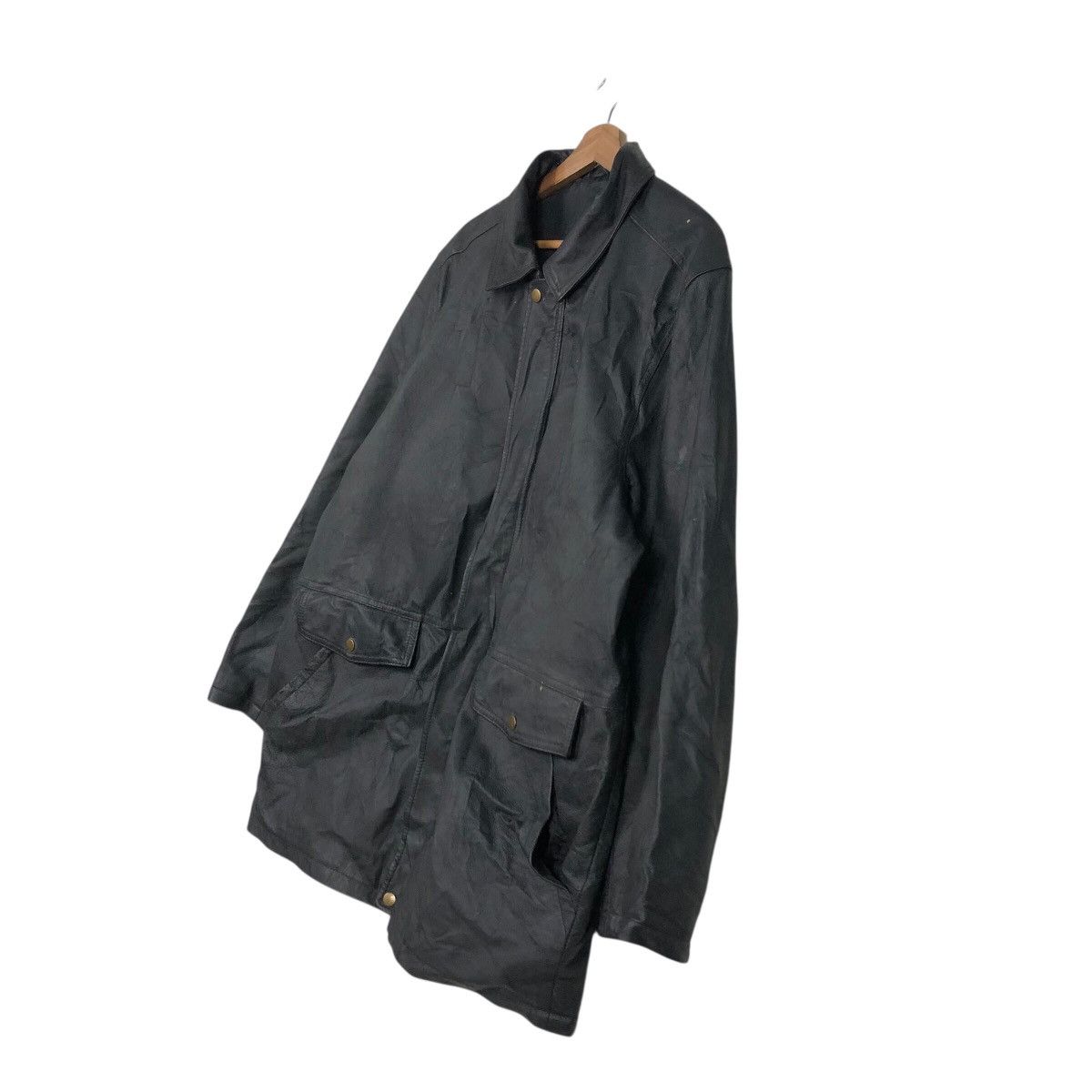 Japanese Brand 📌Rich Black Vintage Leather Jacket Vivreclub Issey Miyake Size US L / EU 52-54 / 3 - 3 Thumbnail