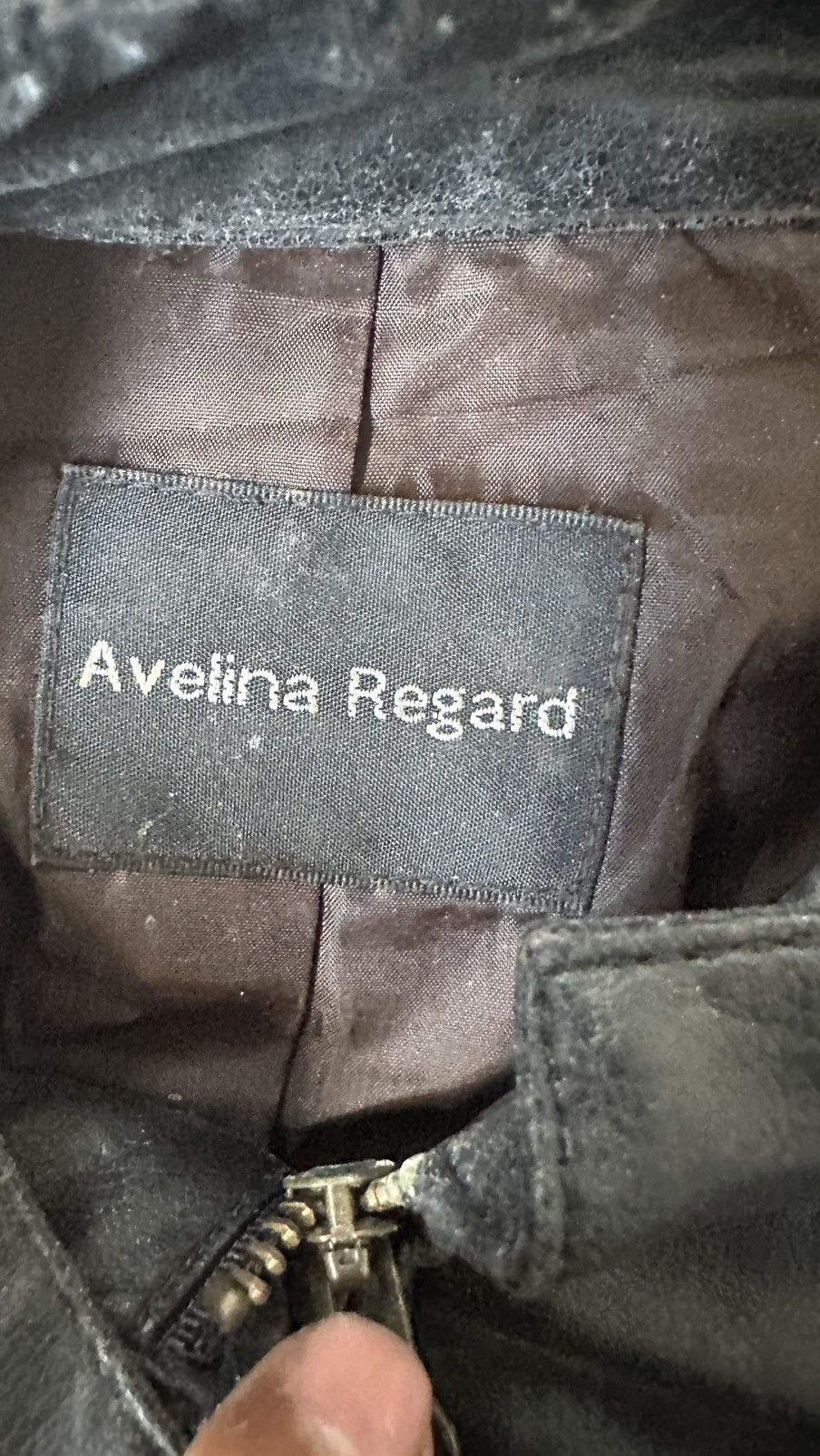 Vintage VINTAGE AVELINA REGARD BIKER LEATHER JACKET Size US S / EU 44-46 / 1 - 7 Thumbnail