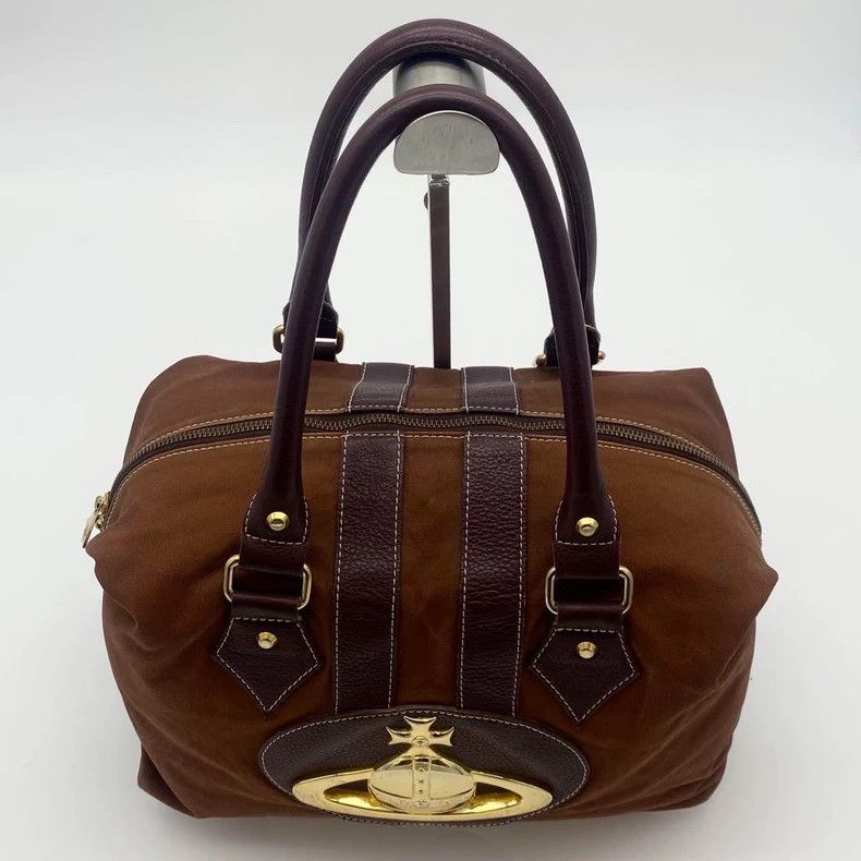 Vivienne Westwood Vivienne Westwood Brown classic color scheme Gold Saturn O Size ONE SIZE - 5 Thumbnail