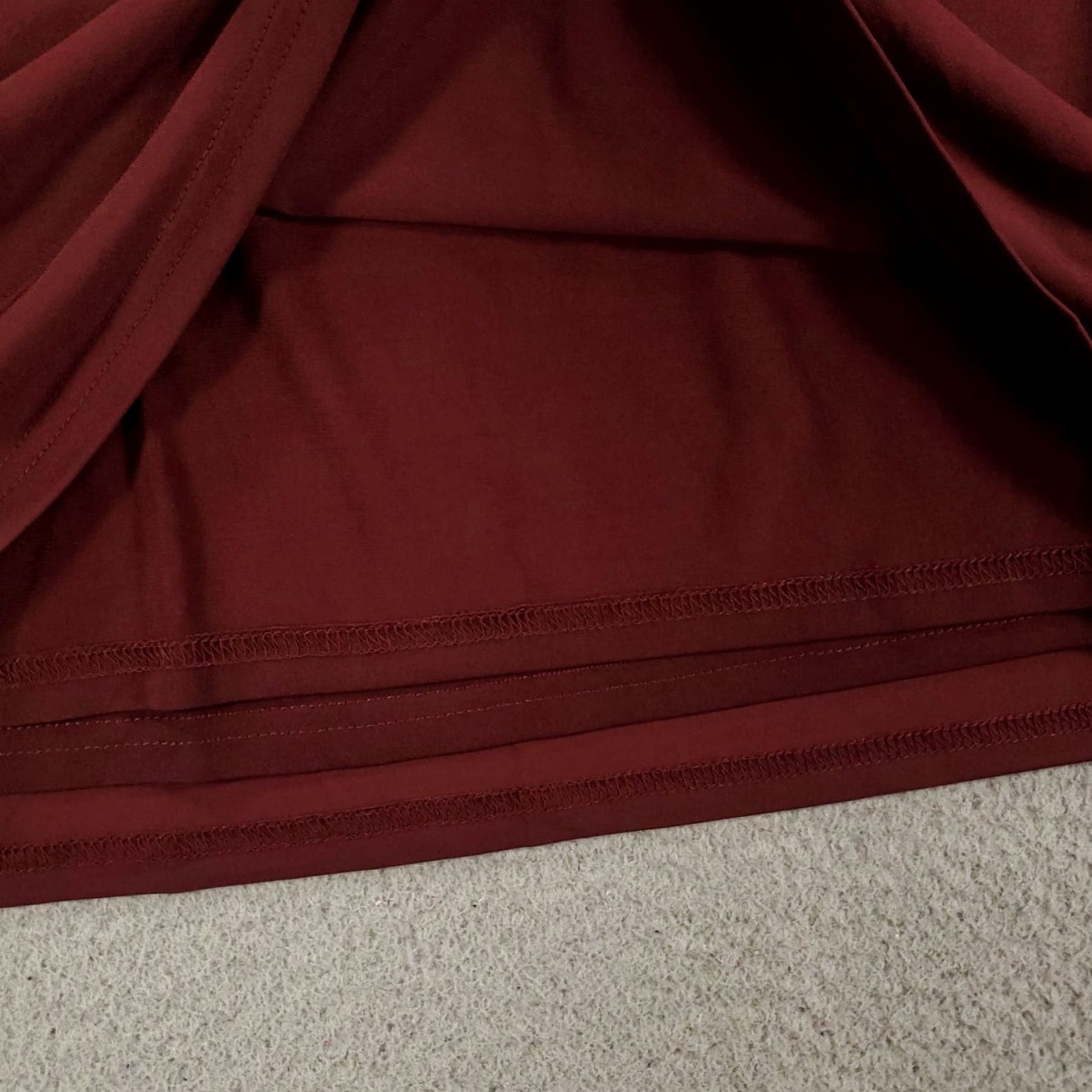 Vintage New Womens Skirt 1X Burgundy Pencil Pull On Stretch Comfort Lined NWT Ashro Kadence Vintage: No Size 40" / US 18 - 7 Thumbnail