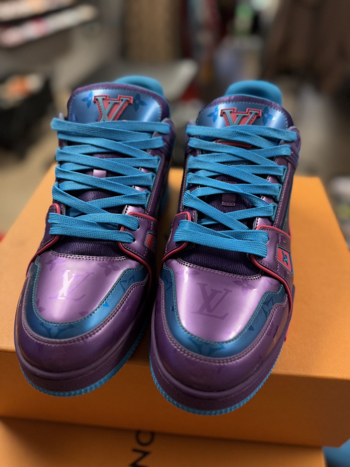 Louis Vuitton Louis Vuitton Virgil Abloh Trainer Colorful Size 9LV/10US Size US 10 / EU 43 - 7 Thumbnail