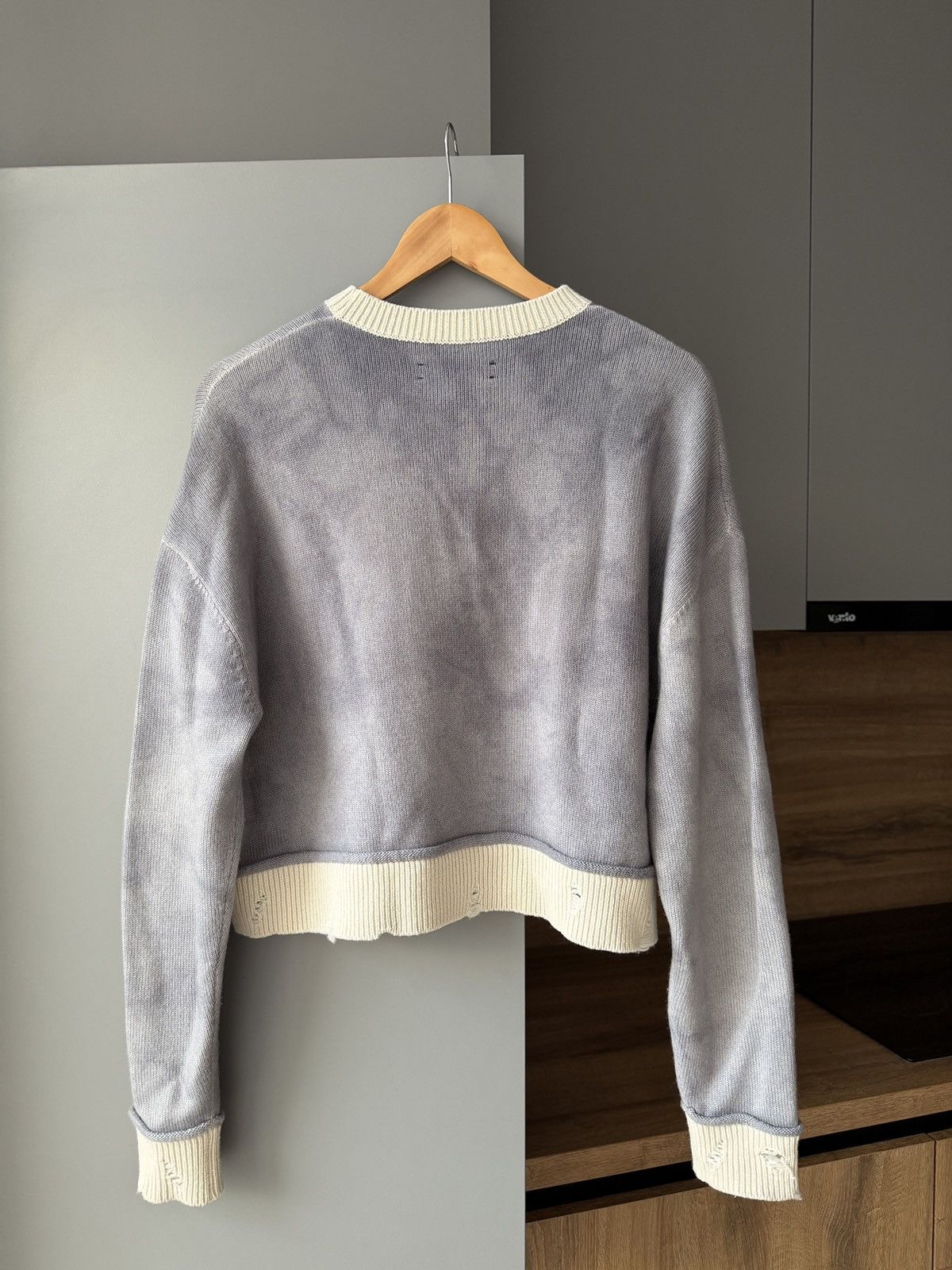 Amiri Amiri Vintage Cashmere Cropped Logo Embroidered Jumper Size M / US 6-8 / IT 42-44 - 7 Thumbnail
