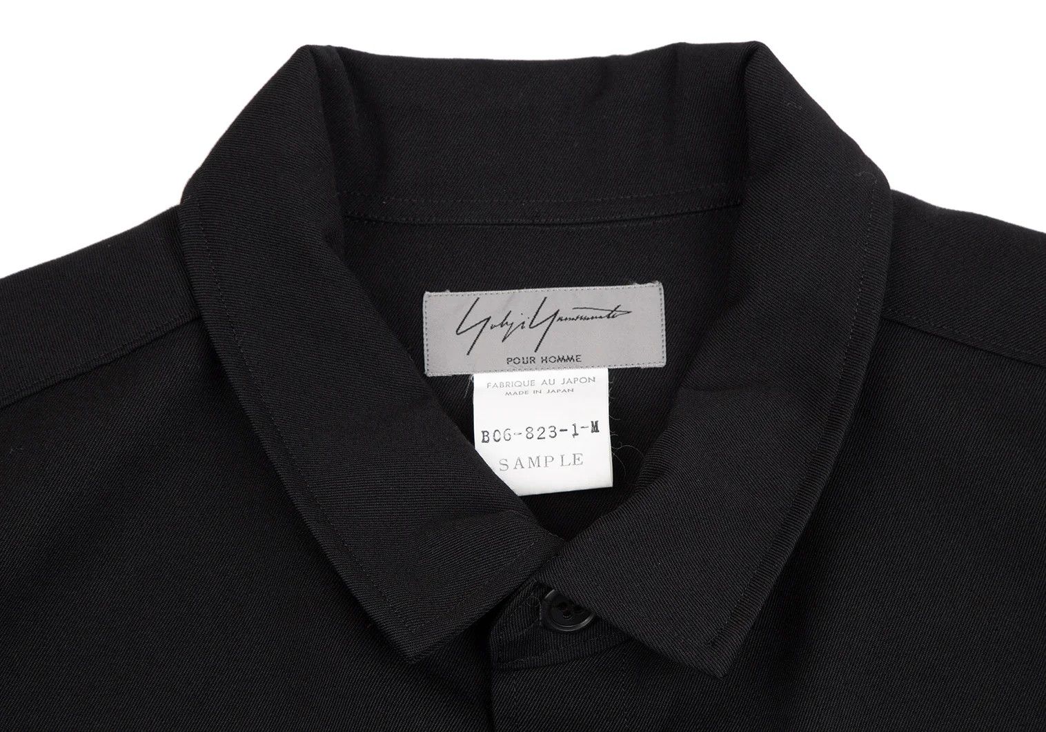 Yohji Yamamoto Yohji Yamamoto Ribbed Cuff Knit Wool Shirt Size US M / EU 48-50 / 2 - 3 Thumbnail