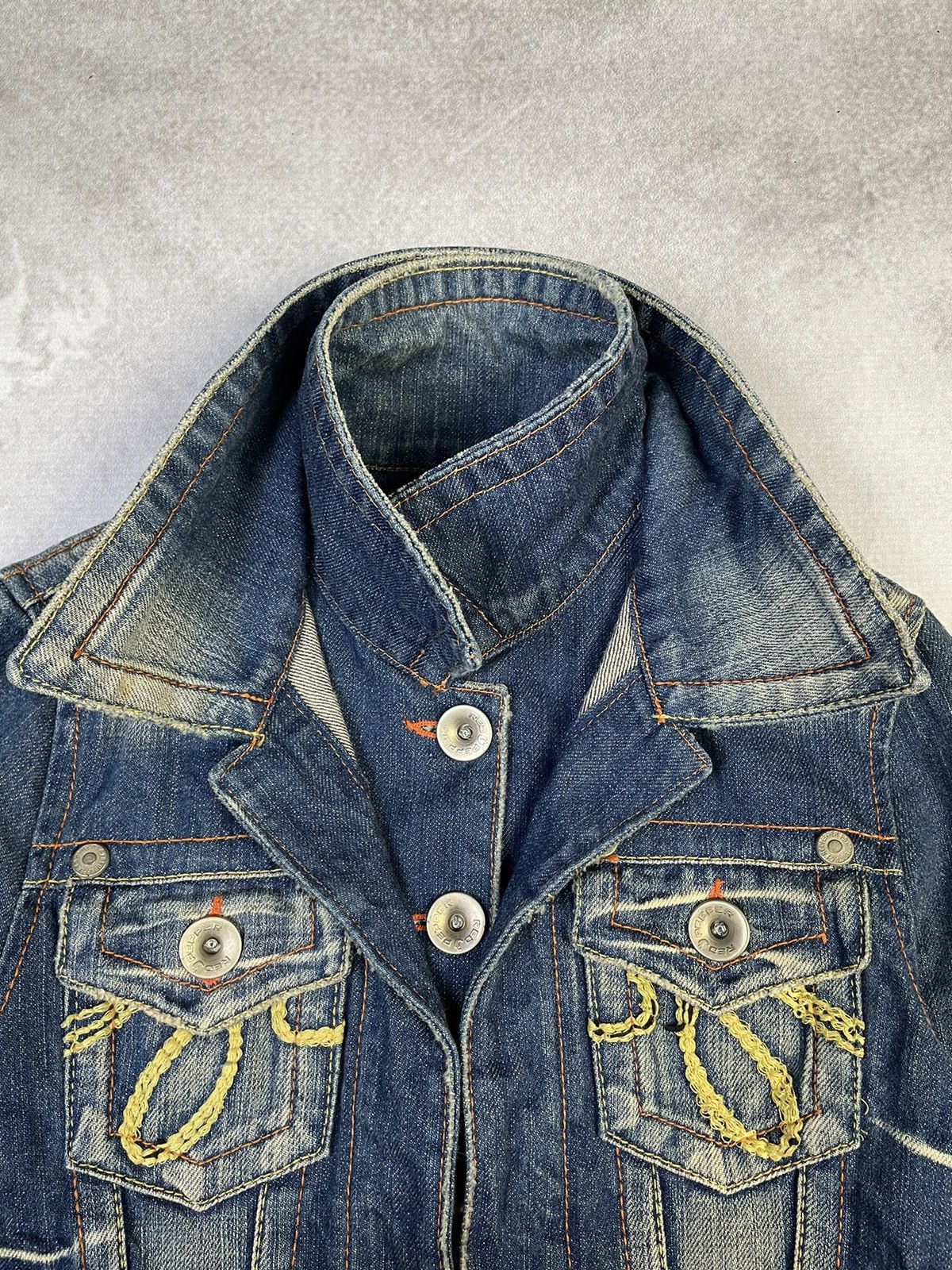 Hysteric Glamour Y2k Red Pepper Cropped Denim Jacket Size S / US 4 / IT 40 - 3 Thumbnail