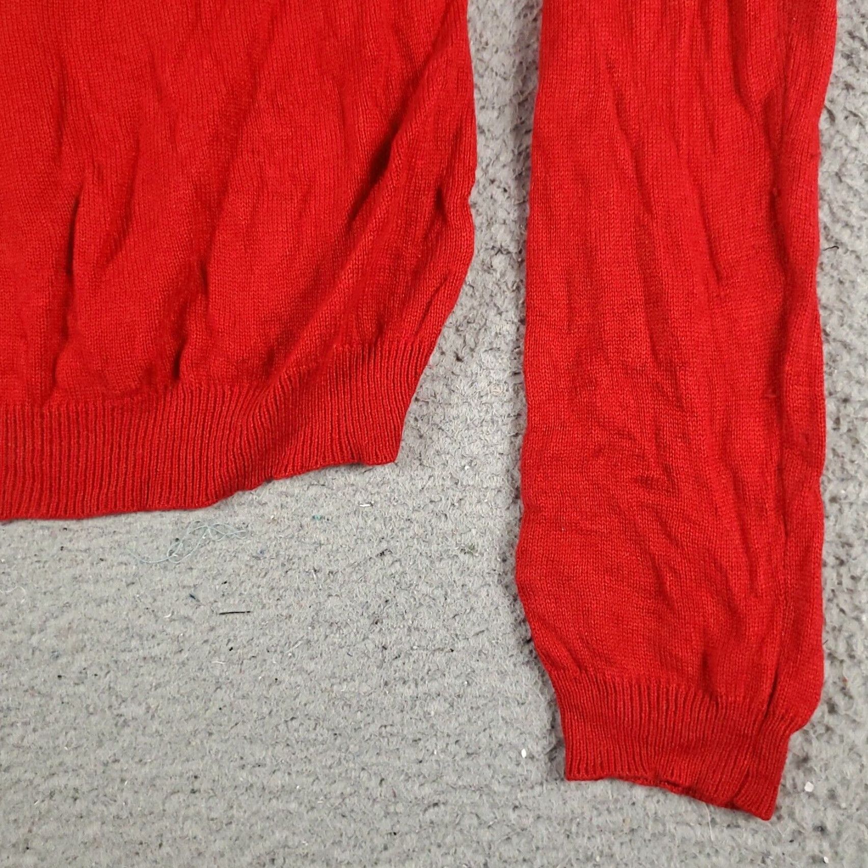Ralph Lauren Ralph Lauren Sweater Womens Medium Red Knit Pullover Long Sleeve Crew Neck Casual Sports Size M / US 6-8 / IT 42-44 - 4 Thumbnail