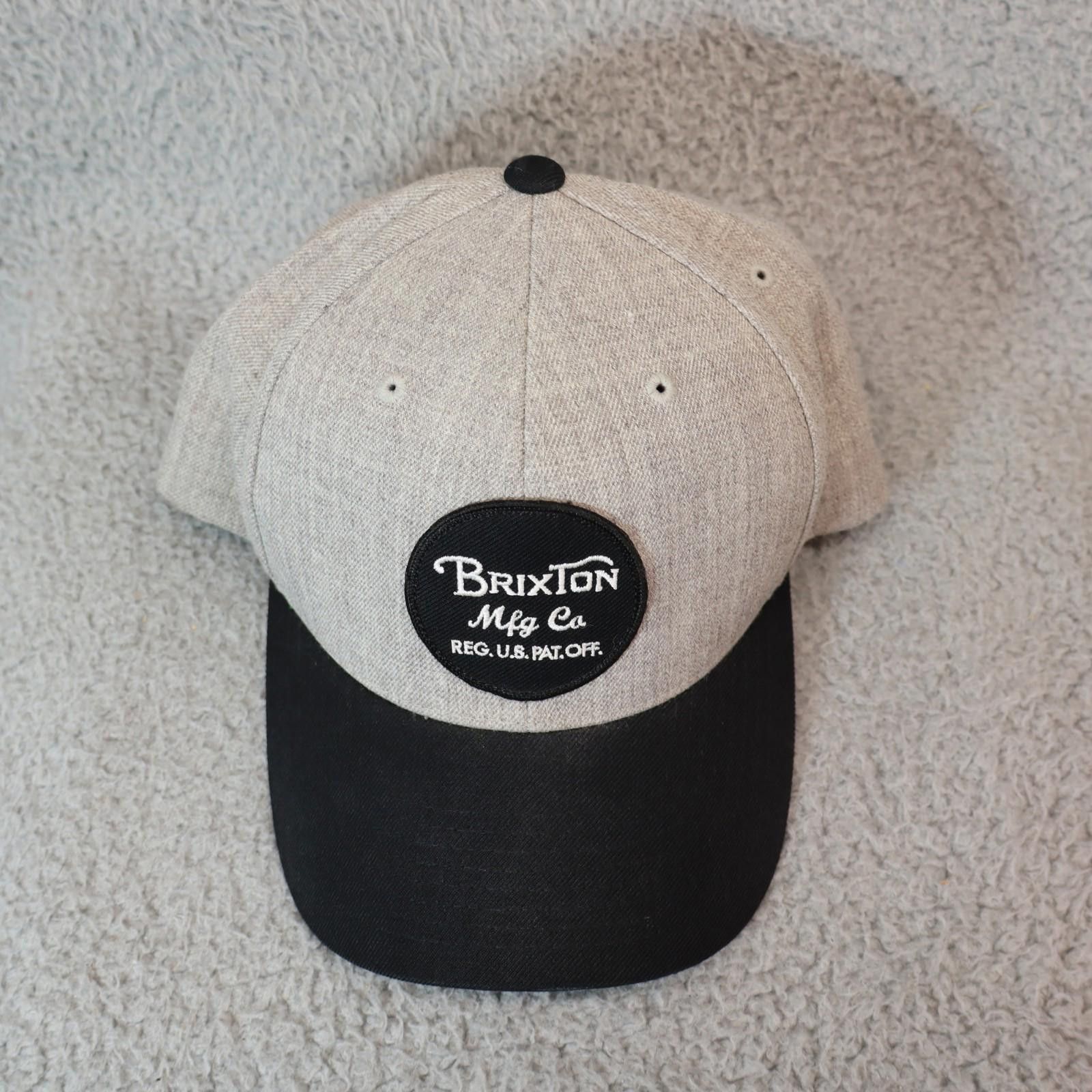 Off-White Brixton MFG Hat Cap SnapBack Black Grey Outdoors Patch Size ONE SIZE - 3 Thumbnail